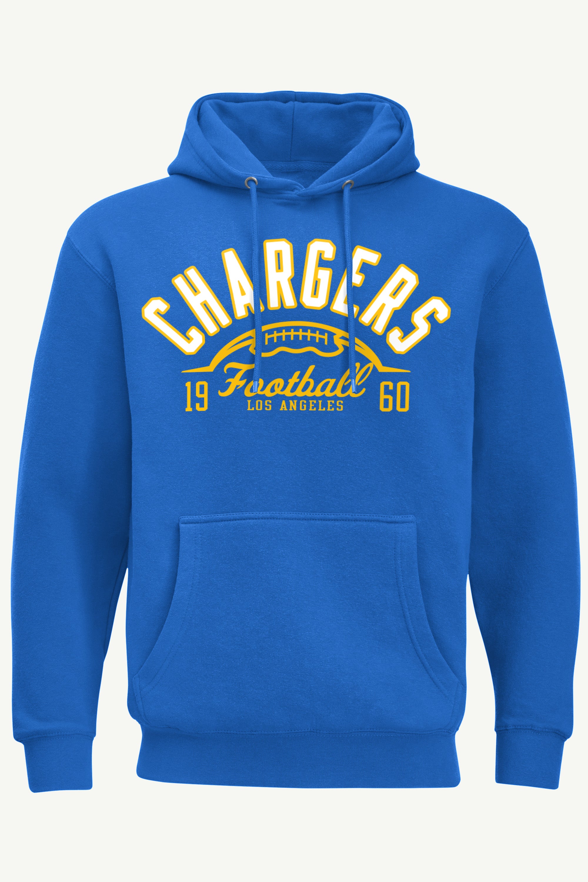 MENS LOS ANGELES CHARGERS HALF BALL HOODIE View 3 MENS LOS ANGELES CHARGERS HALF BALL HOODIE View 3