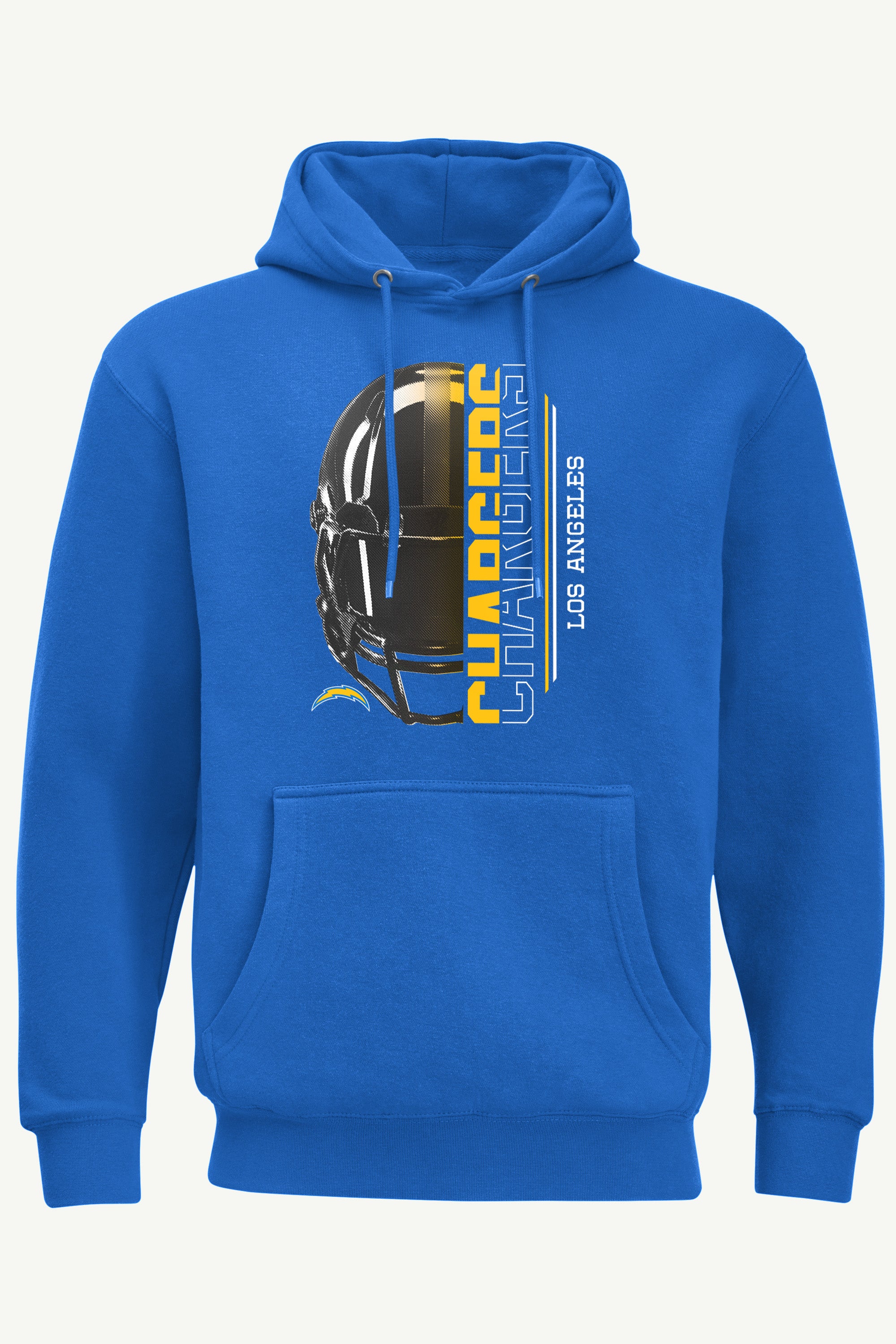 MENS LOS ANGELES CHARGERS HALF HELMET HOODIE View 1 MENS LOS ANGELES CHARGERS HALF HELMET HOODIE View 1