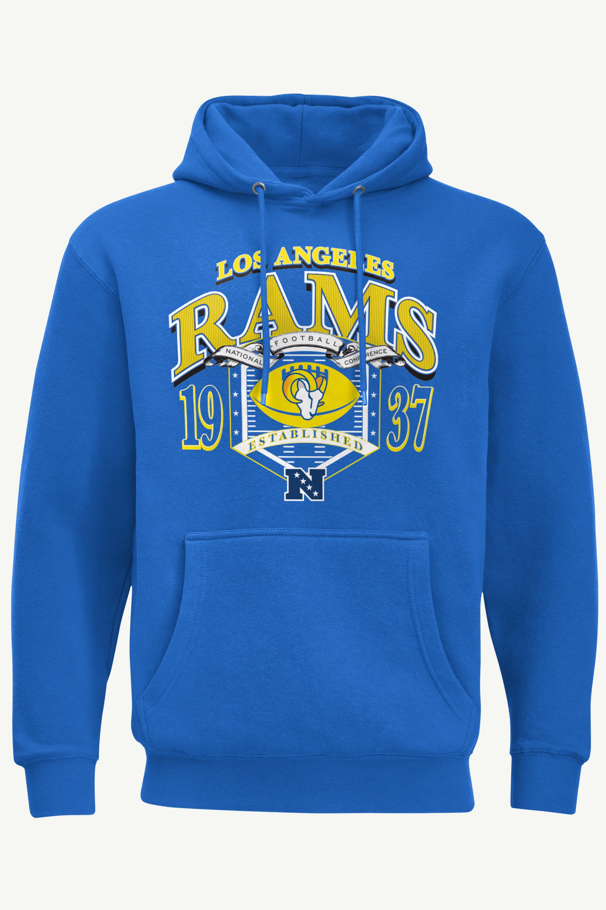 MENS LOS ANGELES RAMS 80s INSPIRED FIELD HOODIE View 1 | NFL MENS LOS ANGELES RAMS 80s INSPIRED FIELD HOODIE View 1 | NFL