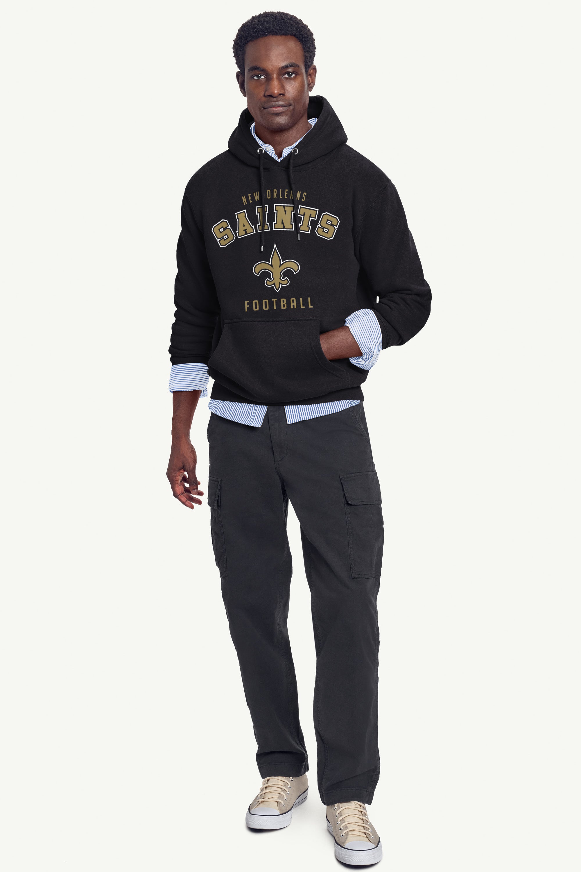 MENS NEW ORLEANS SAINTS HOODIE View 3 | NFL MENS NEW ORLEANS SAINTS HOODIE View 3 | NFL