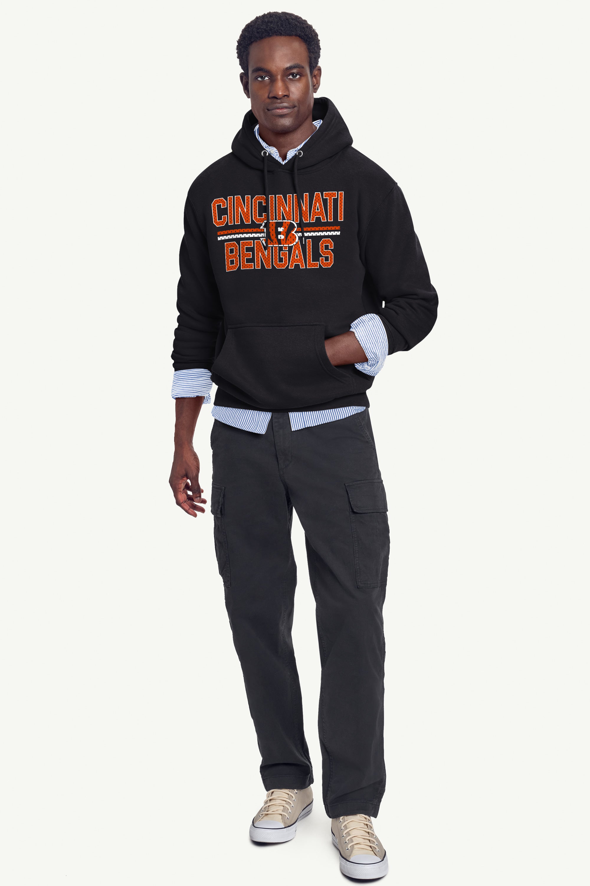 MENS CINCINNATI BENGALS MESH LOOK HOODIE View 2 | Cincinnati Bengals MENS CINCINNATI BENGALS MESH LOOK HOODIE View 2 | Cincinnati Bengals