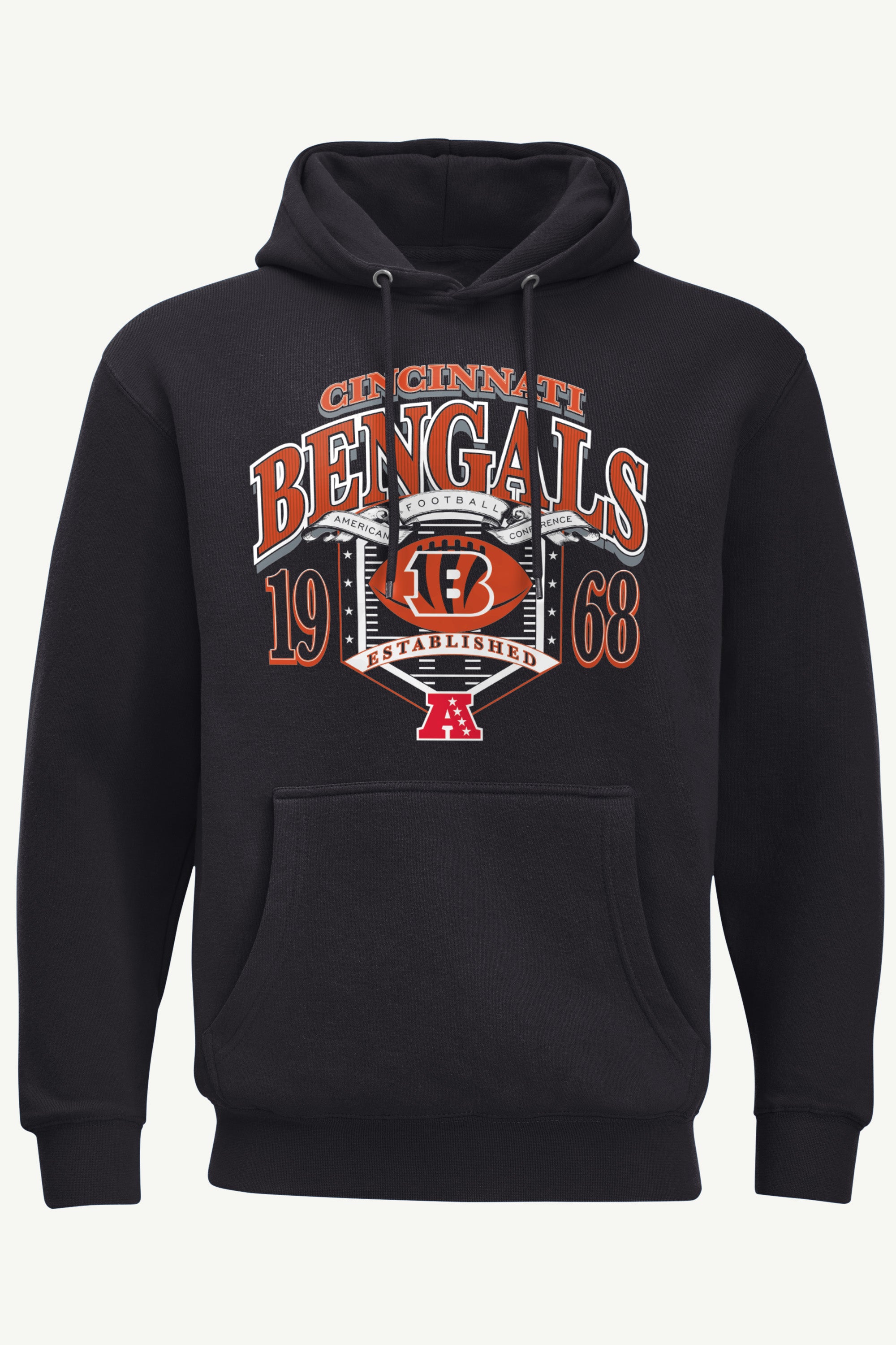 MENS CINCINNATI BENGALS 80s INSPIRED FIELD HOODIE View 1 | Cincinnati Bengals MENS CINCINNATI BENGALS 80s INSPIRED FIELD HOODIE View 1 | Cincinnati Bengals
