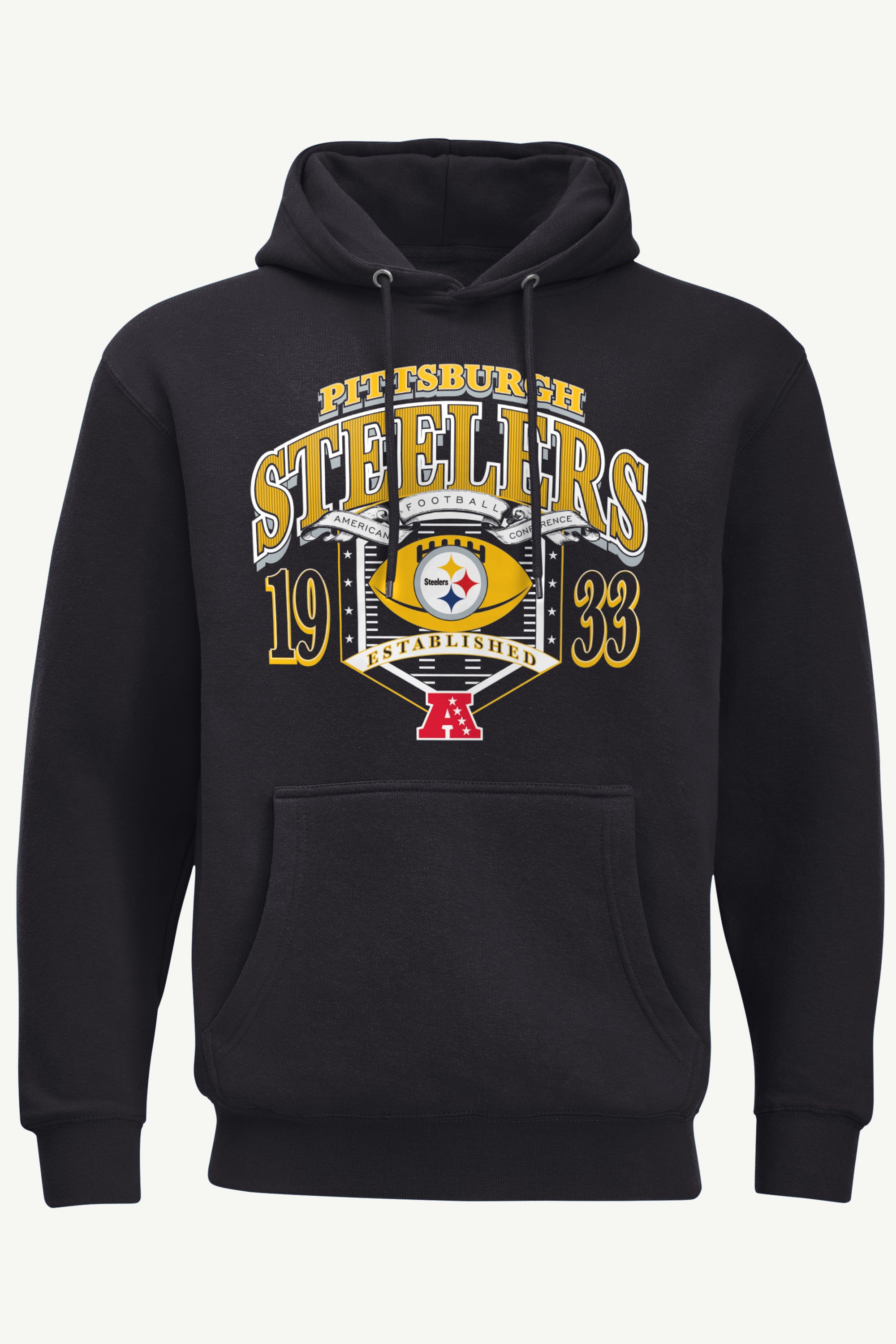 MENS PITTSBURGH STEELERS 80s INSPIRED FIELD HOODIE View 1 | NFL MENS PITTSBURGH STEELERS 80s INSPIRED FIELD HOODIE View 1 | NFL