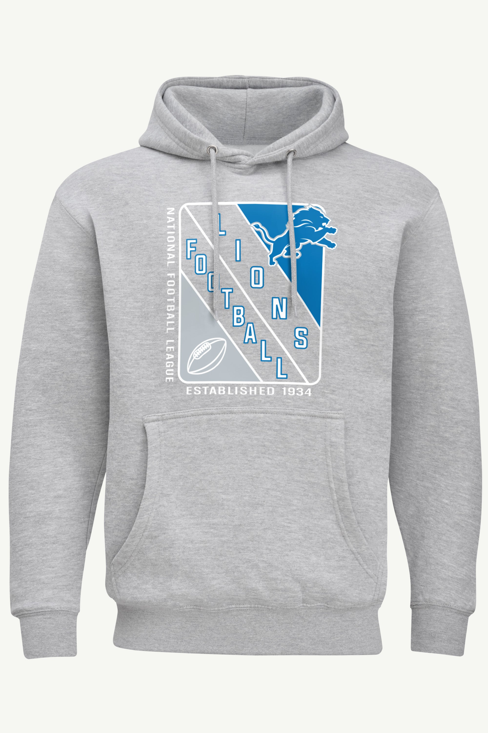 MENS DETROIT LIONS SHIELD LOGO HOODIE View 1 MENS DETROIT LIONS SHIELD LOGO HOODIE View 1