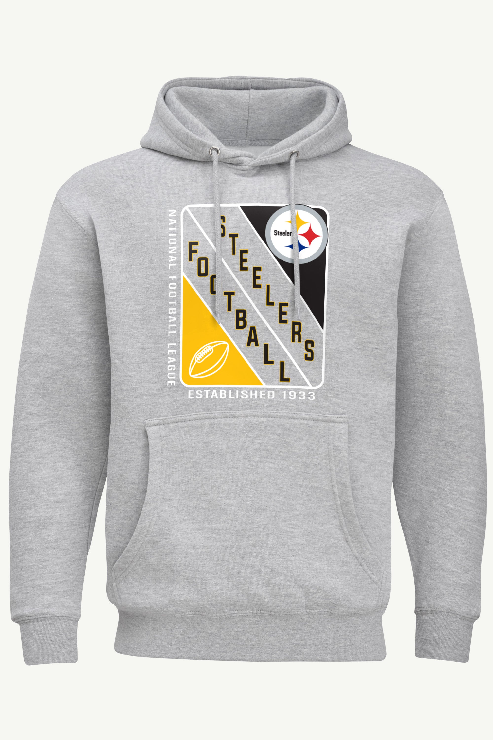 MENS PITTSBURGH STEELERS SHIELD LOGO HOODIE View 1 MENS PITTSBURGH STEELERS SHIELD LOGO HOODIE View 1