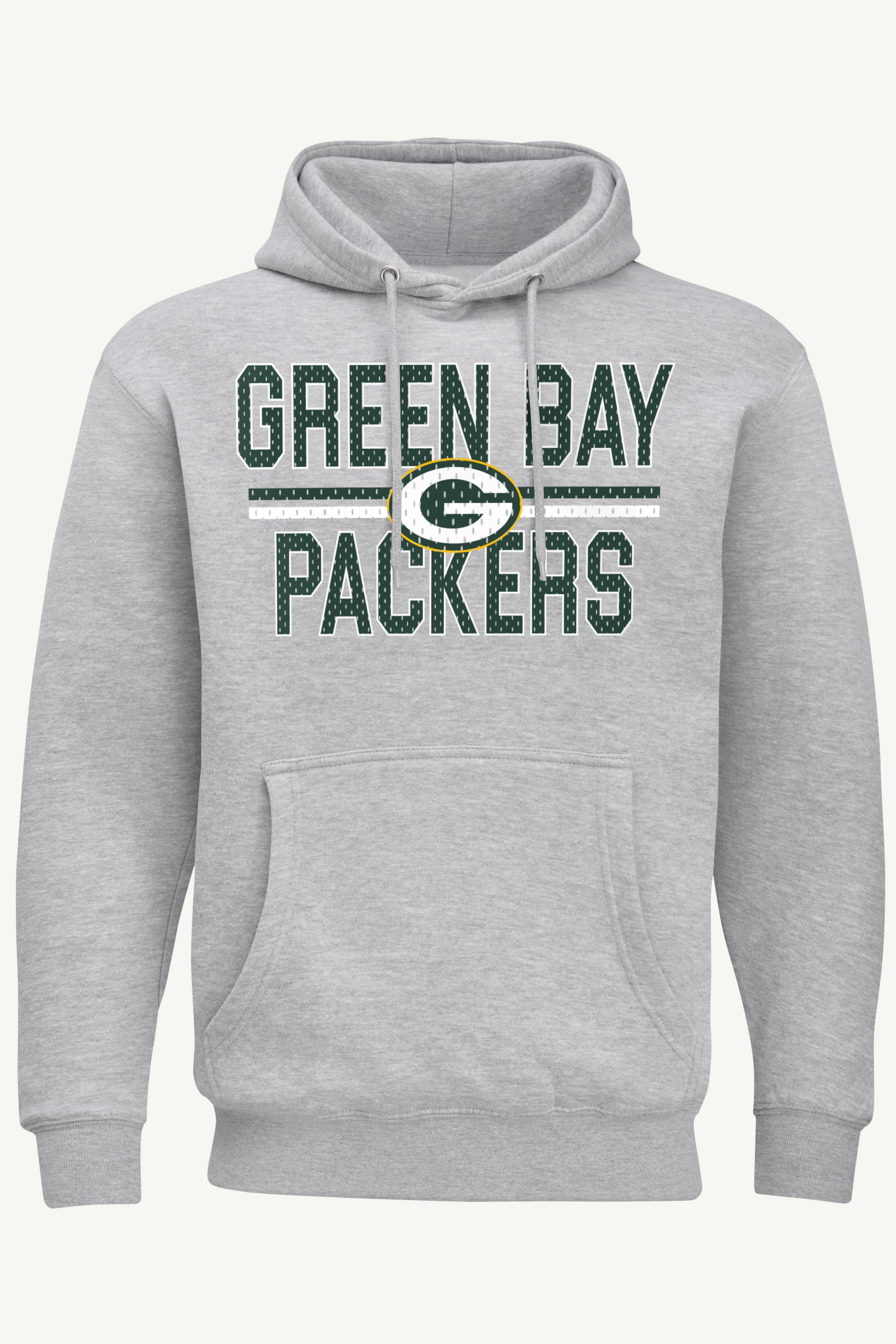 MENS GREEN BAY PACKERS MESH LOOK HOODIE View 1 MENS GREEN BAY PACKERS MESH LOOK HOODIE View 1