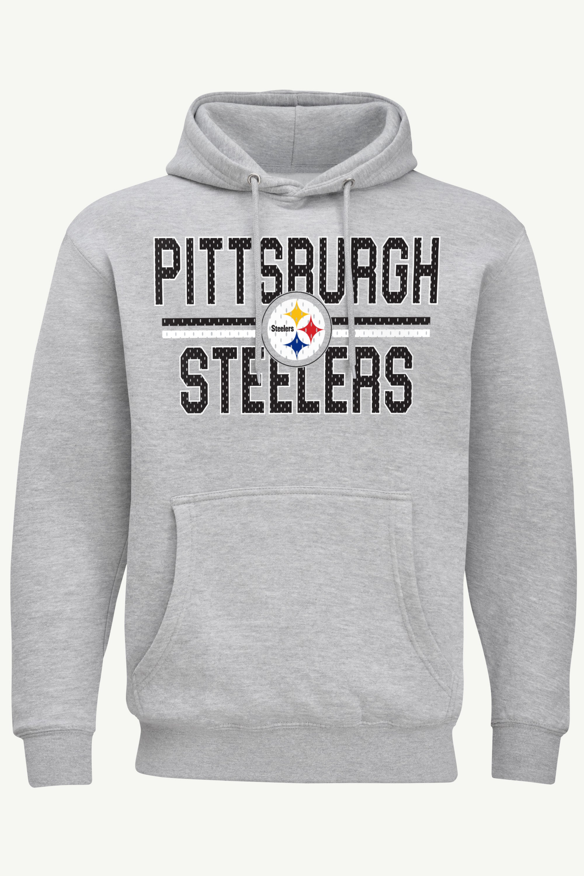 MENS PITTSBURGH STEELERS MESH LOOK HOODIE View 1 MENS PITTSBURGH STEELERS MESH LOOK HOODIE View 1