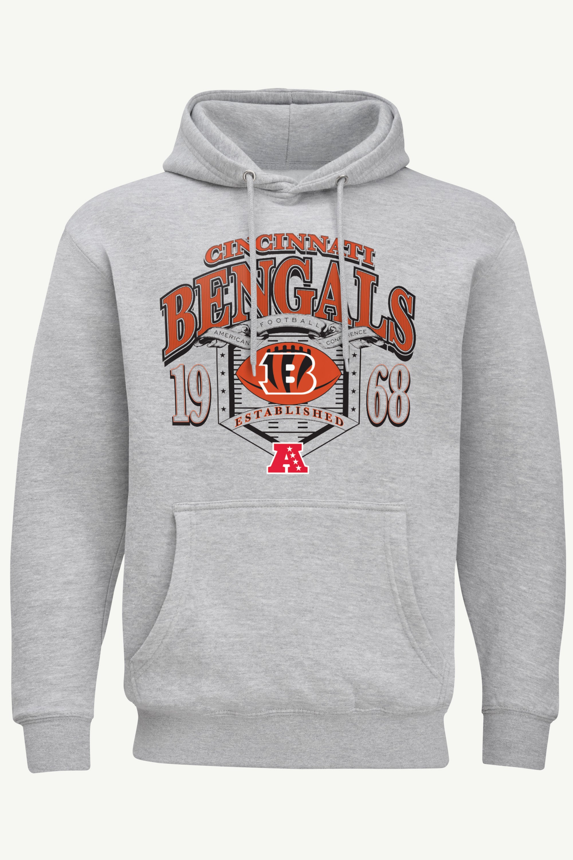 MENS CINCINNATI BENGALS 80s INSPIRED FIELD HOODIE View 1 | Cincinnati Bengals MENS CINCINNATI BENGALS 80s INSPIRED FIELD HOODIE View 1 | Cincinnati Bengals