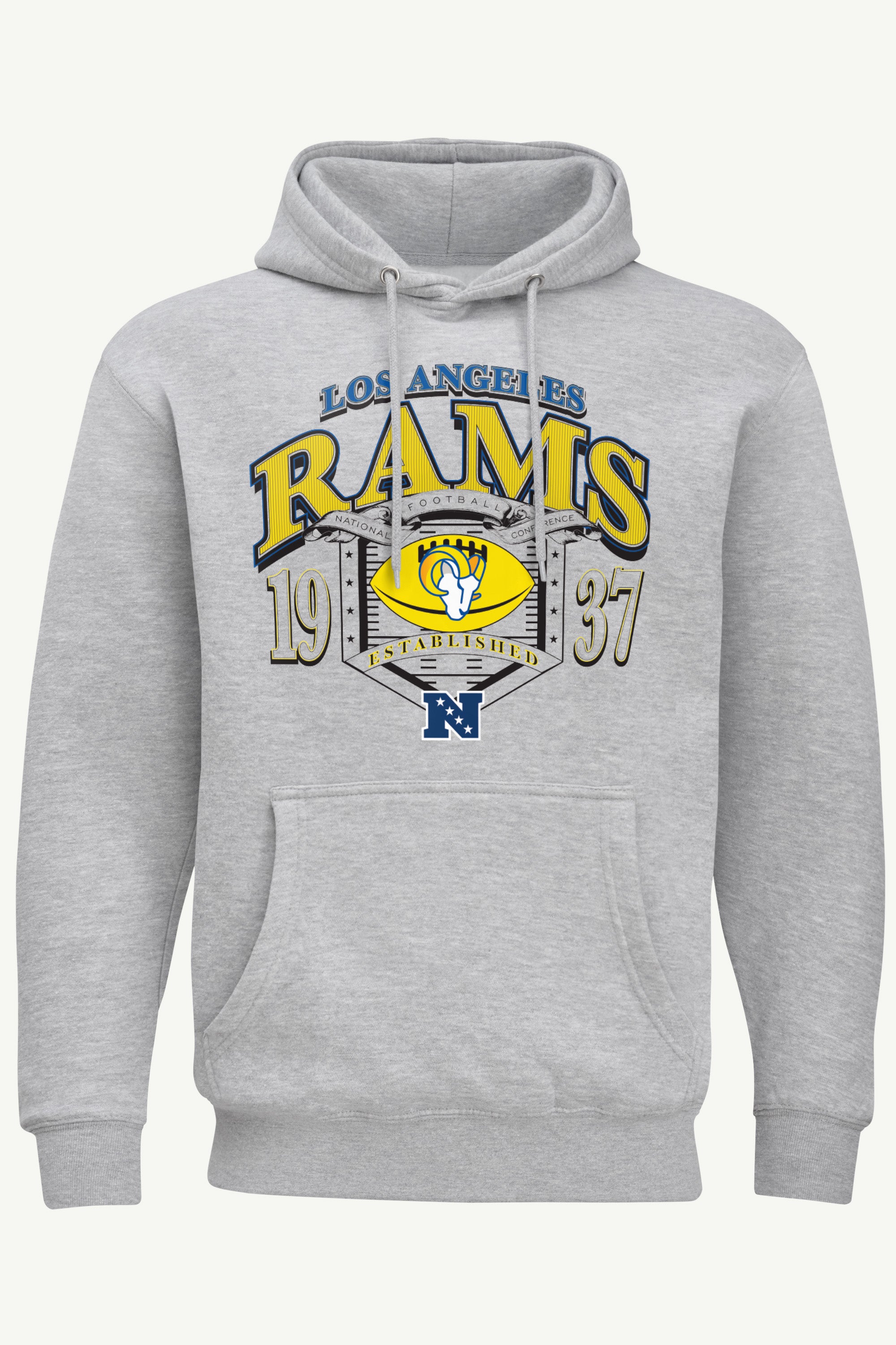 MENS LOS ANGELES RAMS 80s INSPIRED FIELD HOODIE View 1 | NFL MENS LOS ANGELES RAMS 80s INSPIRED FIELD HOODIE View 1 | NFL
