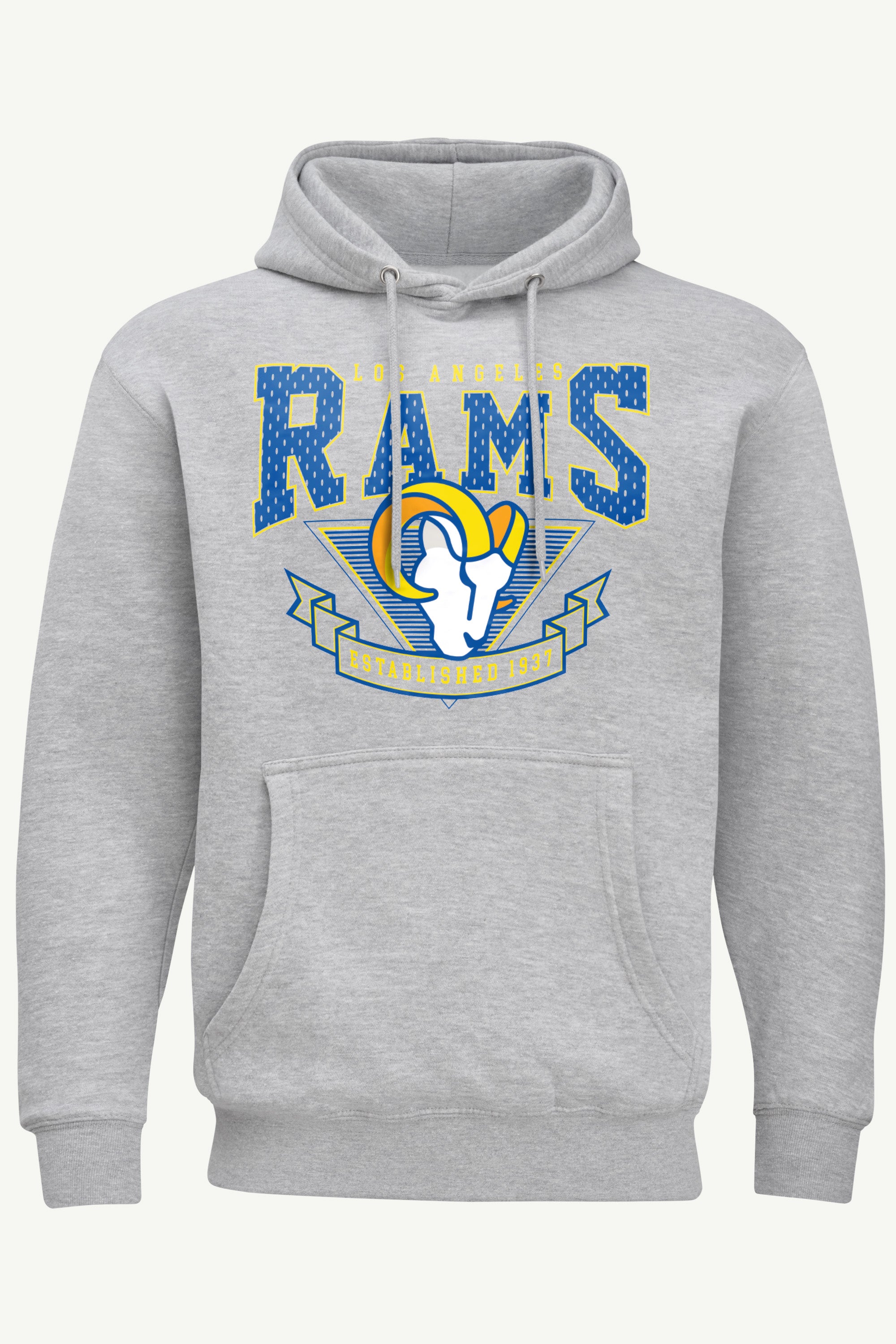 MENS LOS ANGELES RAMS 80's INSPIRED HOODIE View 1 | Los Angeles Rams MENS LOS ANGELES RAMS 80's INSPIRED HOODIE View 1 | Los Angeles Rams