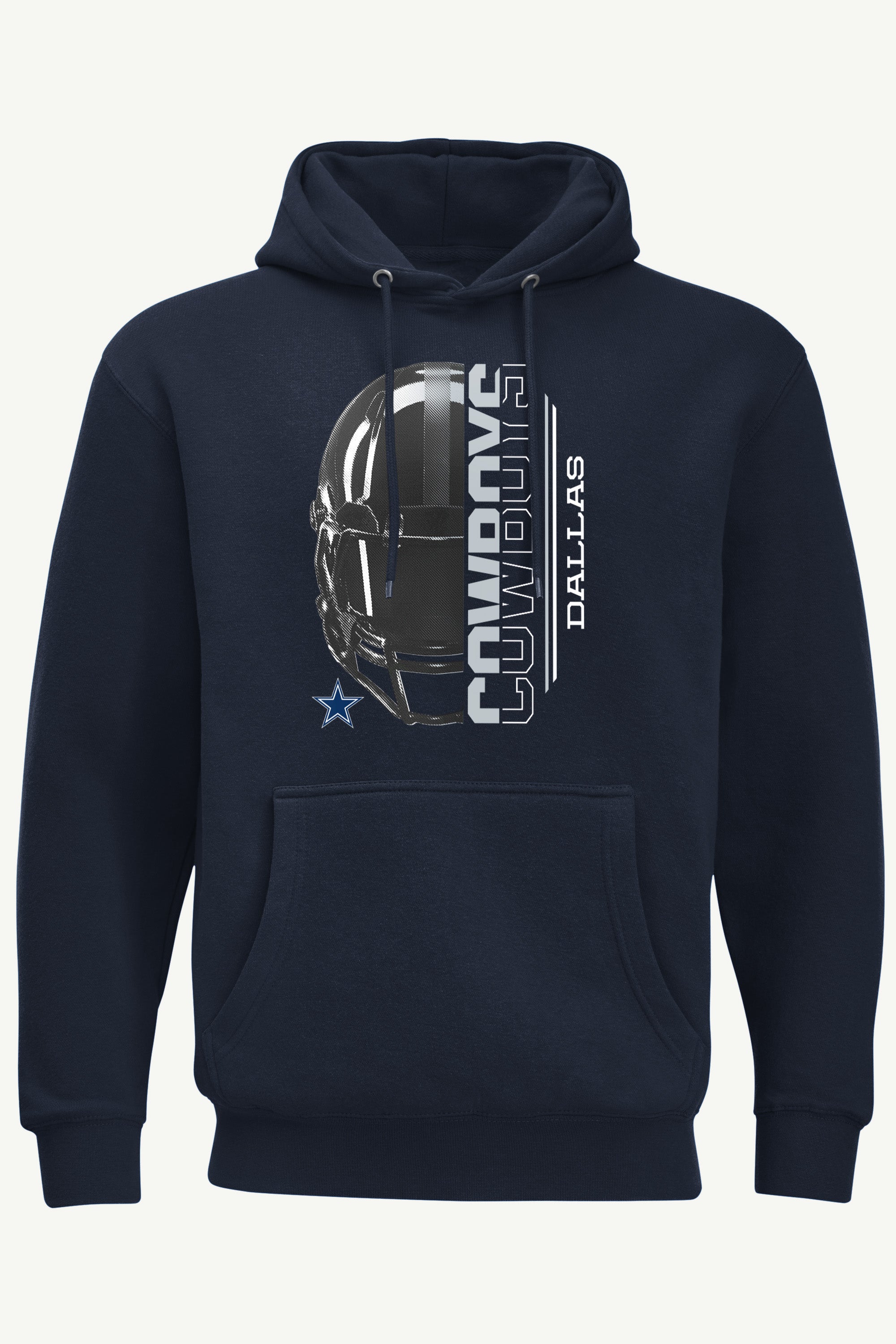 MENS DALLAS COWBOYS HALF HELMET HOODIE View 1 MENS DALLAS COWBOYS HALF HELMET HOODIE View 1