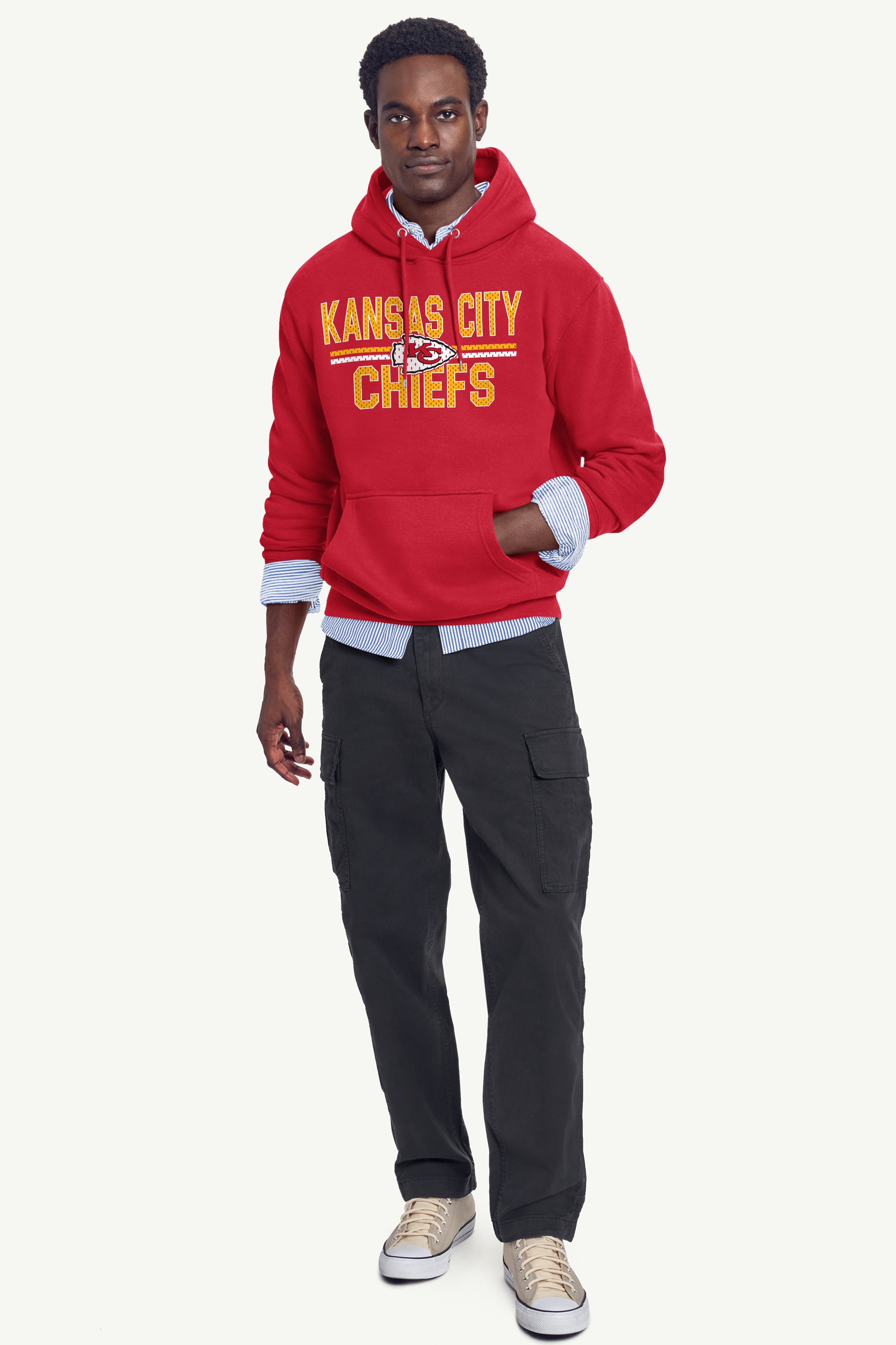 MENS KANSAS CITY CHIEFS MESH LOOK HOODIE View 2 | Men's Hoodies MENS KANSAS CITY CHIEFS MESH LOOK HOODIE View 2 | Men's Hoodies