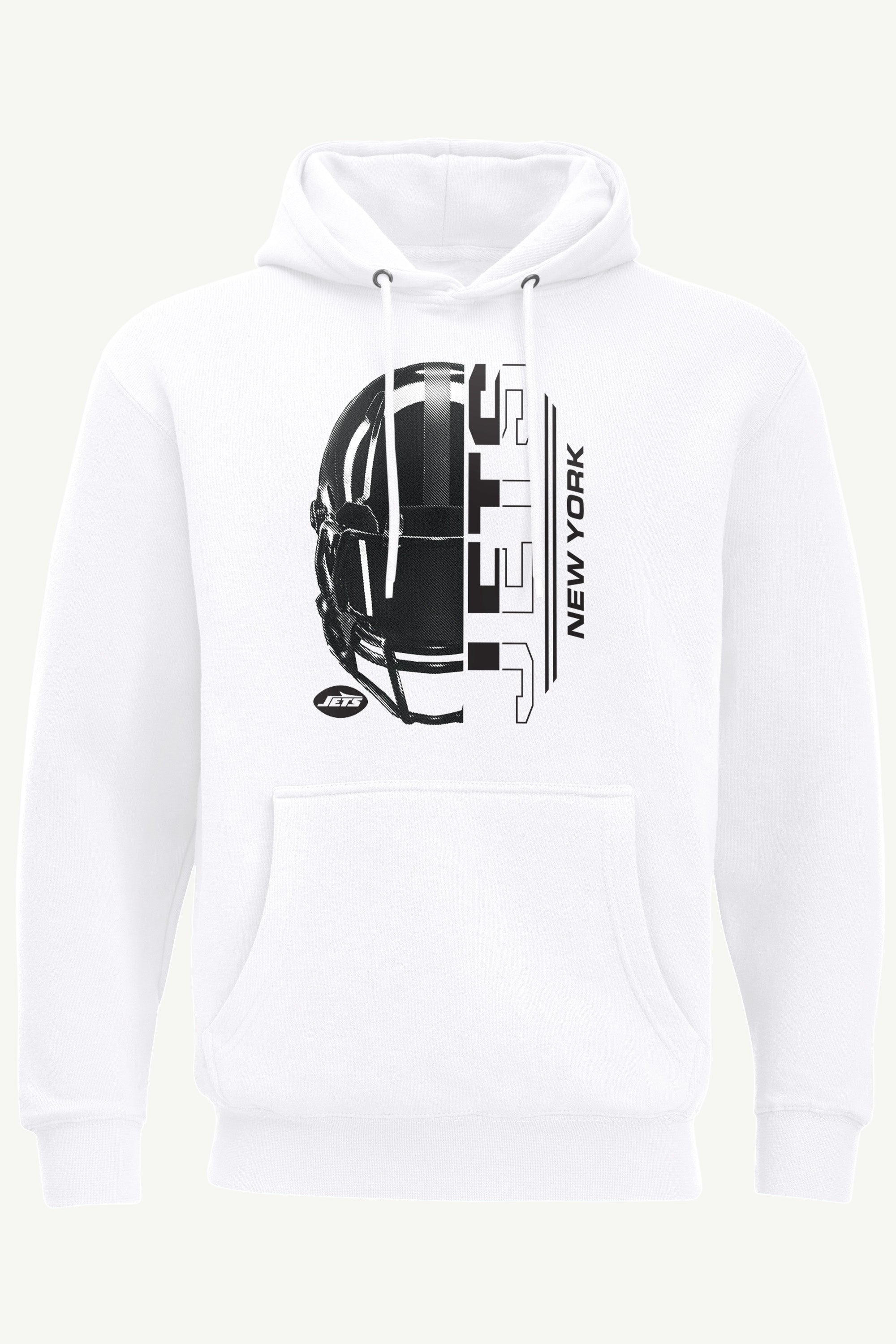 MENS NEW YORK JETS HALF HELMET HOODIE View 1 MENS NEW YORK JETS HALF HELMET HOODIE View 1