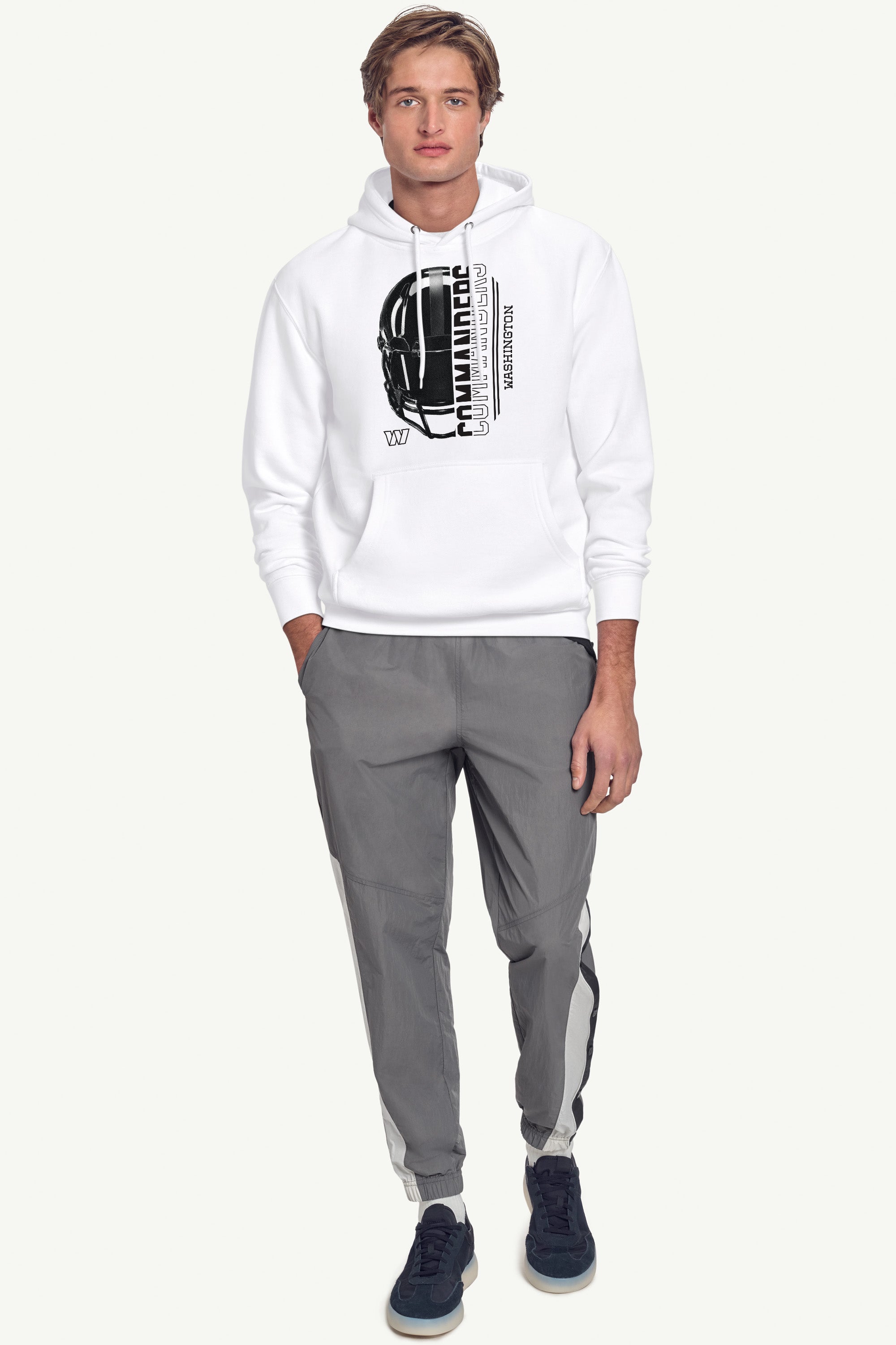 MENS WASHINGTON COMMANDERS HALF HELMET HOODIE View 3 | Washington Commanders MENS WASHINGTON COMMANDERS HALF HELMET HOODIE View 3 | Washington Commanders
