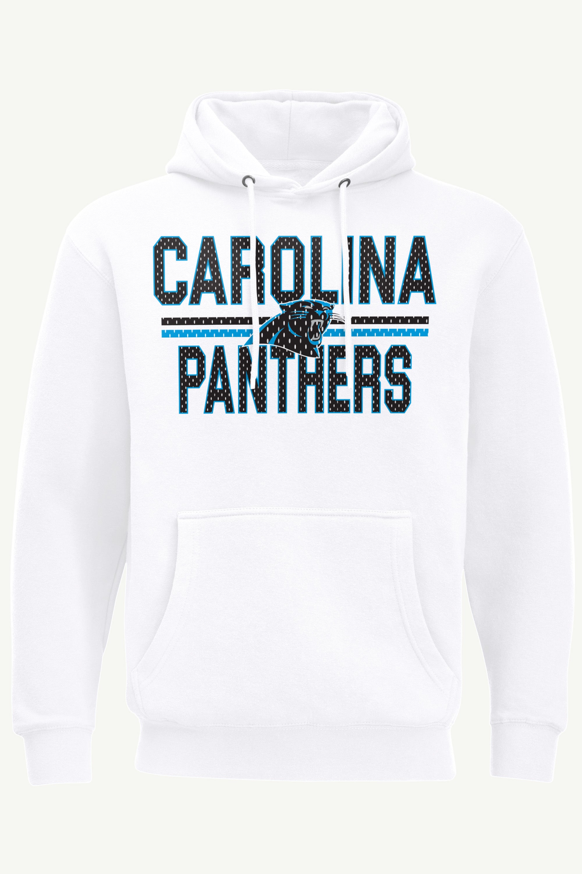 MENS CAROLINA PANTHERS MESH LOOK HOODIE View 1 MENS CAROLINA PANTHERS MESH LOOK HOODIE View 1
