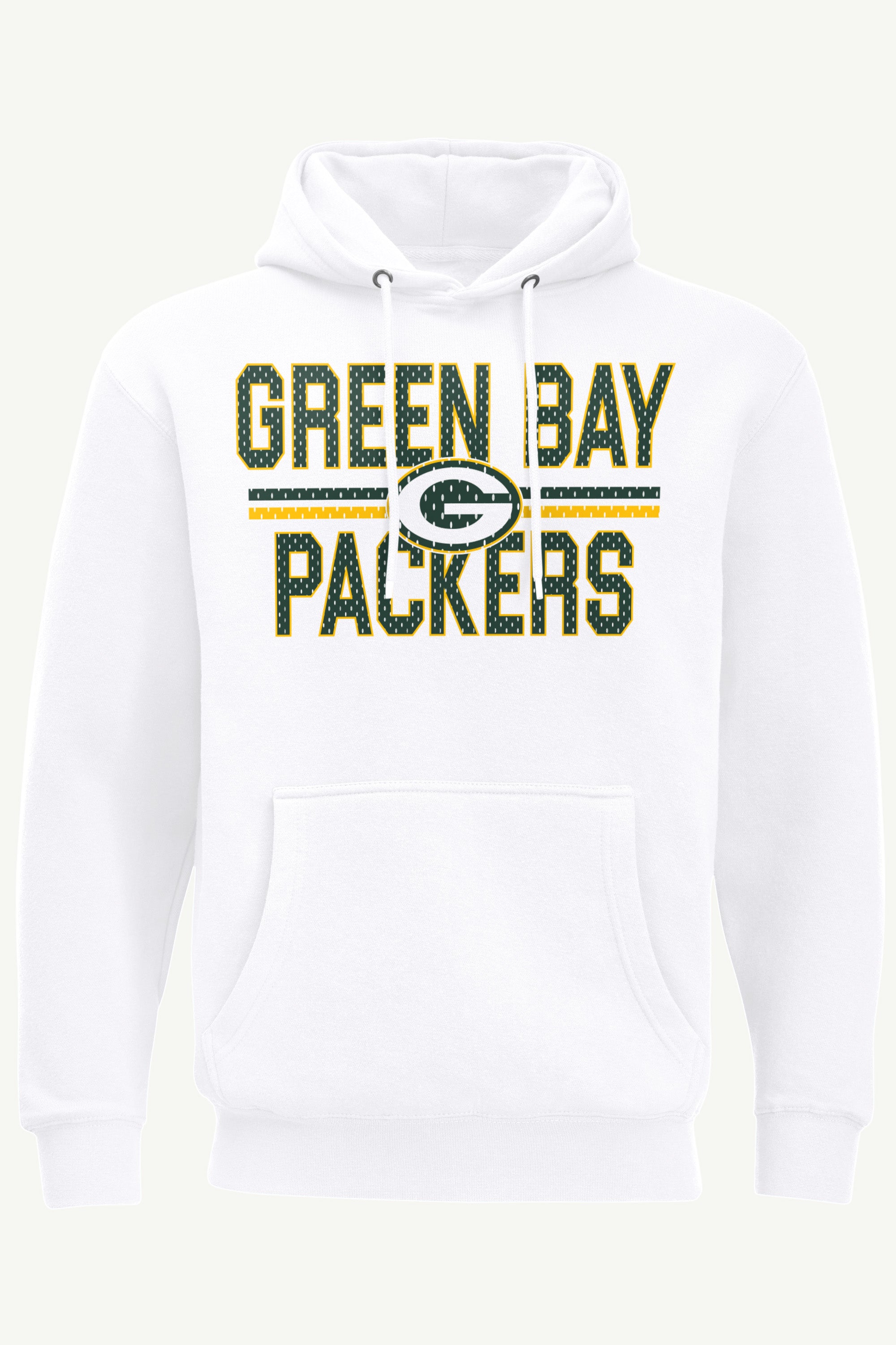 MENS GREEN BAY PACKERS MESH LOOK HOODIE View 1 MENS GREEN BAY PACKERS MESH LOOK HOODIE View 1