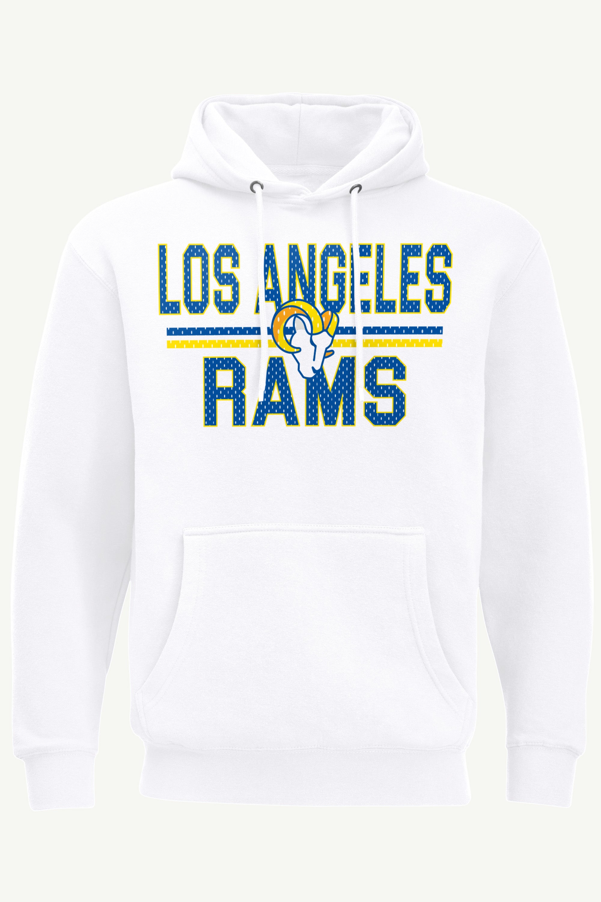 MENS LOS ANGELES RAMS MESH LOOK HOODIE View 1 MENS LOS ANGELES RAMS MESH LOOK HOODIE View 1