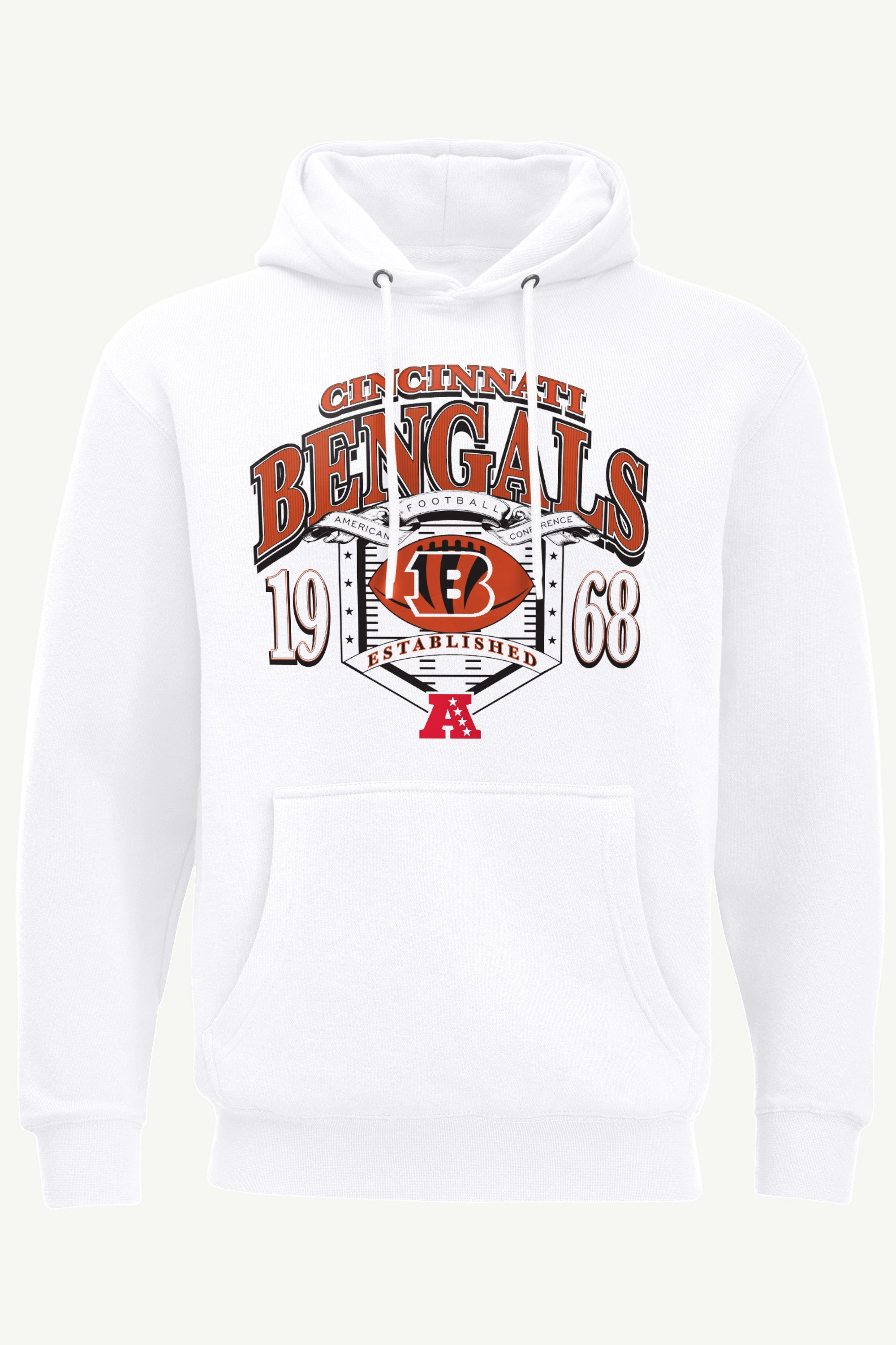 MENS CINCINNATI BENGALS 80s INSPIRED FIELD HOODIE View 1 | Cincinnati Bengals MENS CINCINNATI BENGALS 80s INSPIRED FIELD HOODIE View 1 | Cincinnati Bengals