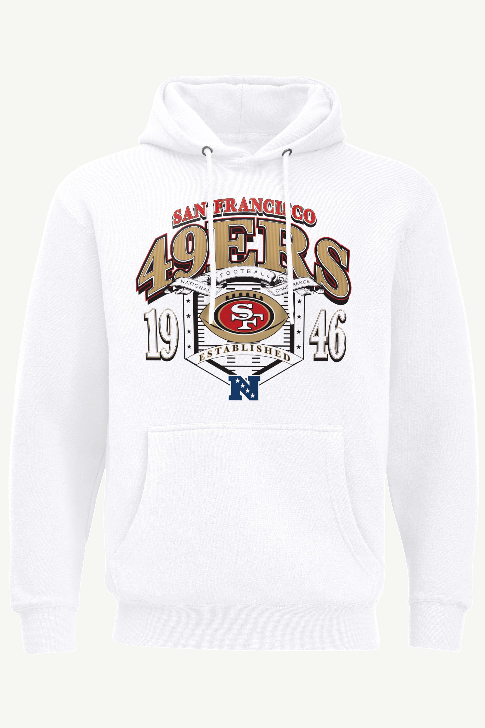 MENS SAN FRANCISCO 49ERs 80s INSPIRED FIELD HOODIE View 1 | NFL MENS SAN FRANCISCO 49ERs 80s INSPIRED FIELD HOODIE View 1 | NFL