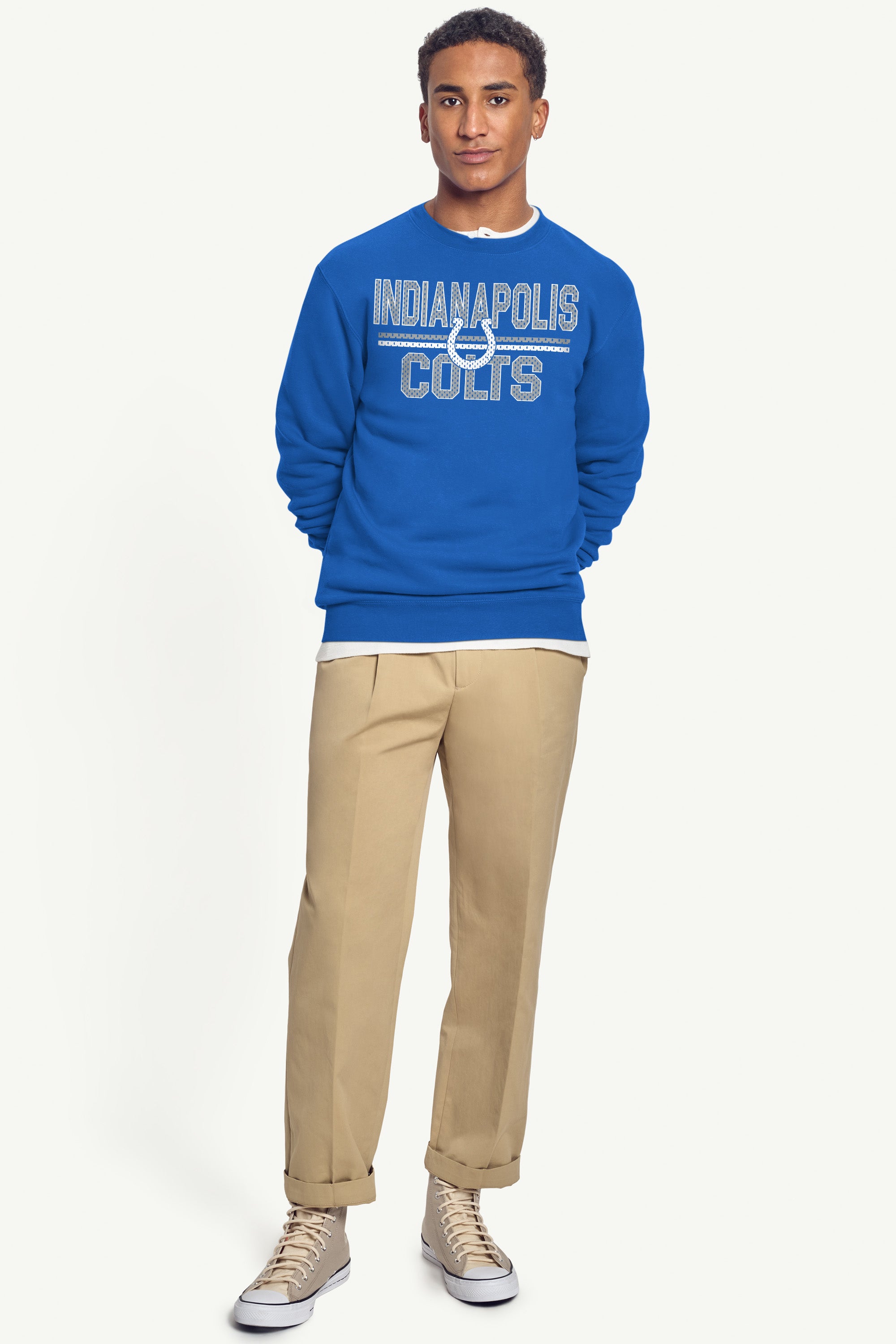 MENS INDIANAPOLIS COLTS MESH LOOK SWEATSHIRT View 5 | Indianapolis Colts MENS INDIANAPOLIS COLTS MESH LOOK SWEATSHIRT View 5 | Indianapolis Colts