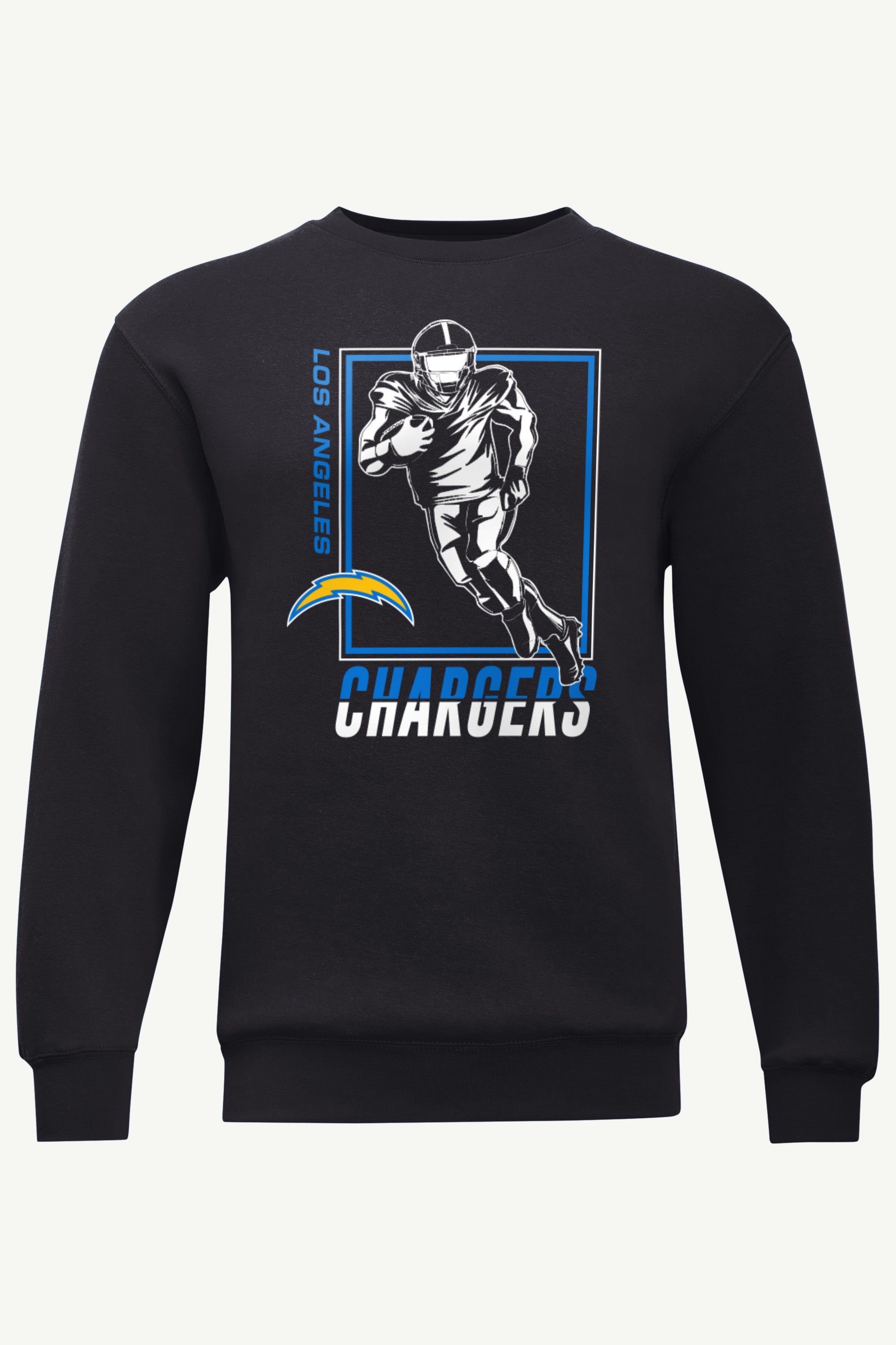 MENS LOS ANGELES CHARGERS PLAYER GRID SWEATSHIRT View 1 MENS LOS ANGELES CHARGERS PLAYER GRID SWEATSHIRT View 1