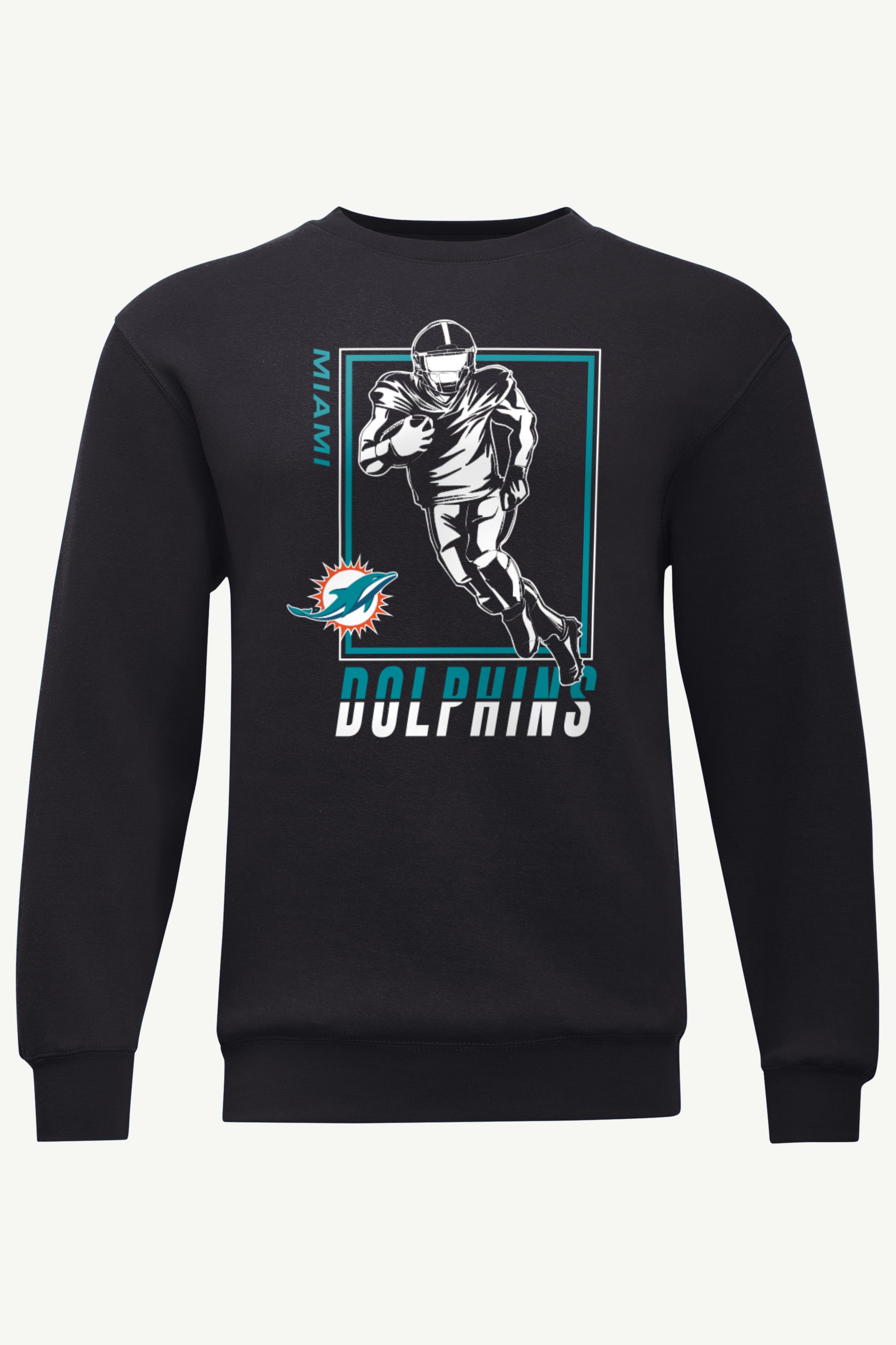 MENS MIAMI DOLPHINS PLAYER GRID SWEATSHIRT View 1 | Miami Dolphins MENS MIAMI DOLPHINS PLAYER GRID SWEATSHIRT View 1 | Miami Dolphins