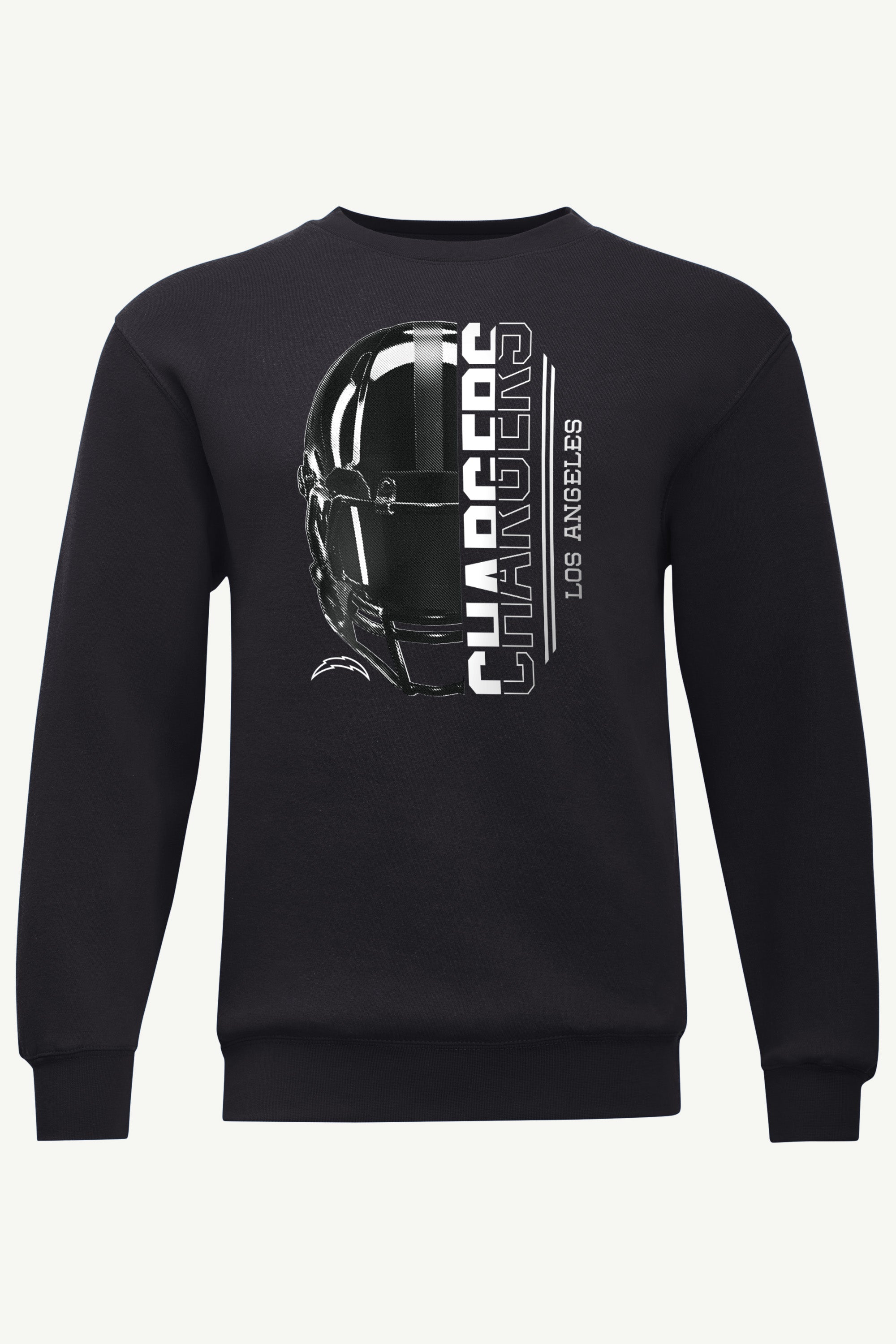 MENS LOS ANGELES CHARGERS HALF HELMET SWEATSHIRT View 1 MENS LOS ANGELES CHARGERS HALF HELMET SWEATSHIRT View 1