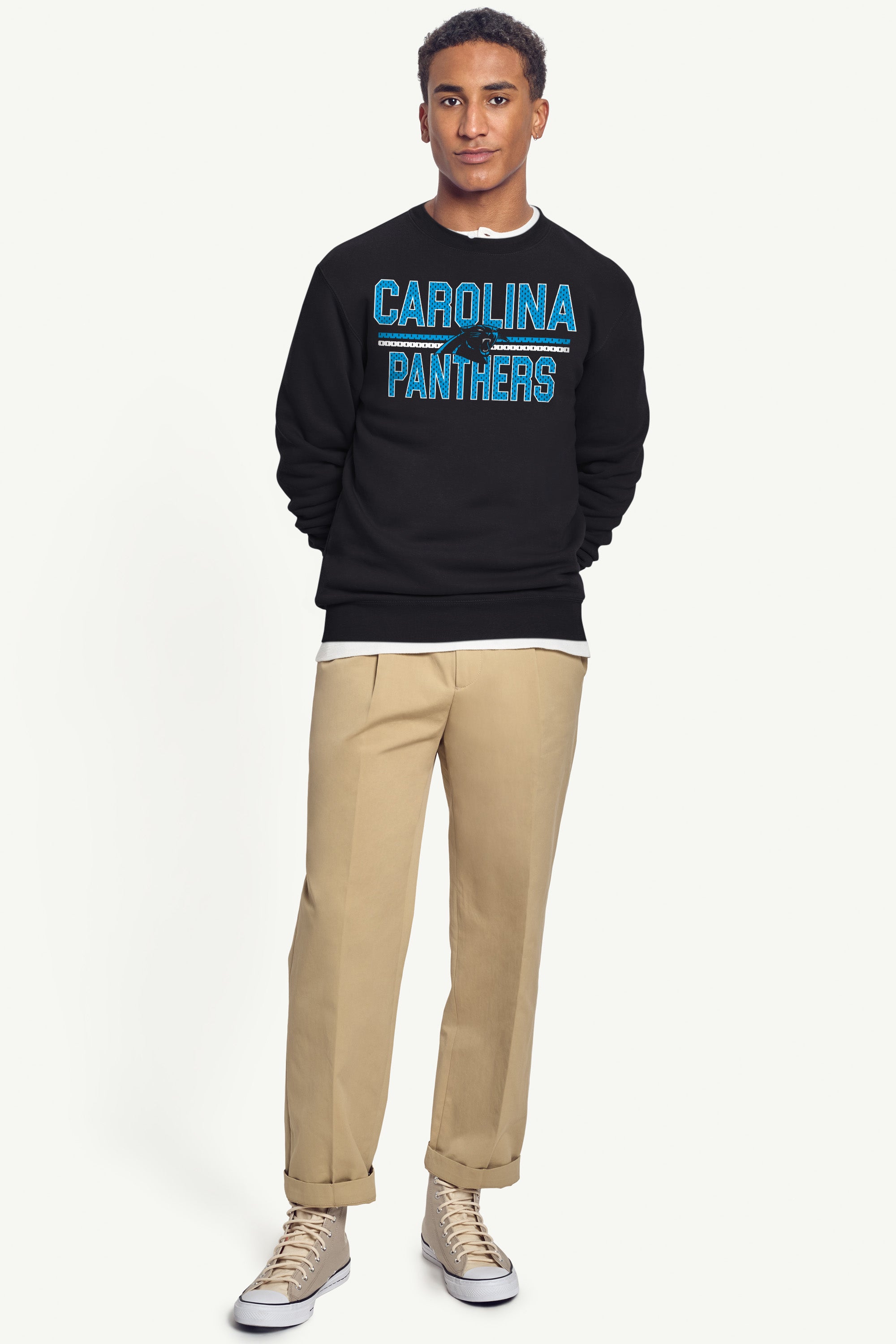 MENS CAROLINA PANTHERS MESH LOOK SWEATSHIRT View 5 | Carolina Panthers MENS CAROLINA PANTHERS MESH LOOK SWEATSHIRT View 5 | Carolina Panthers