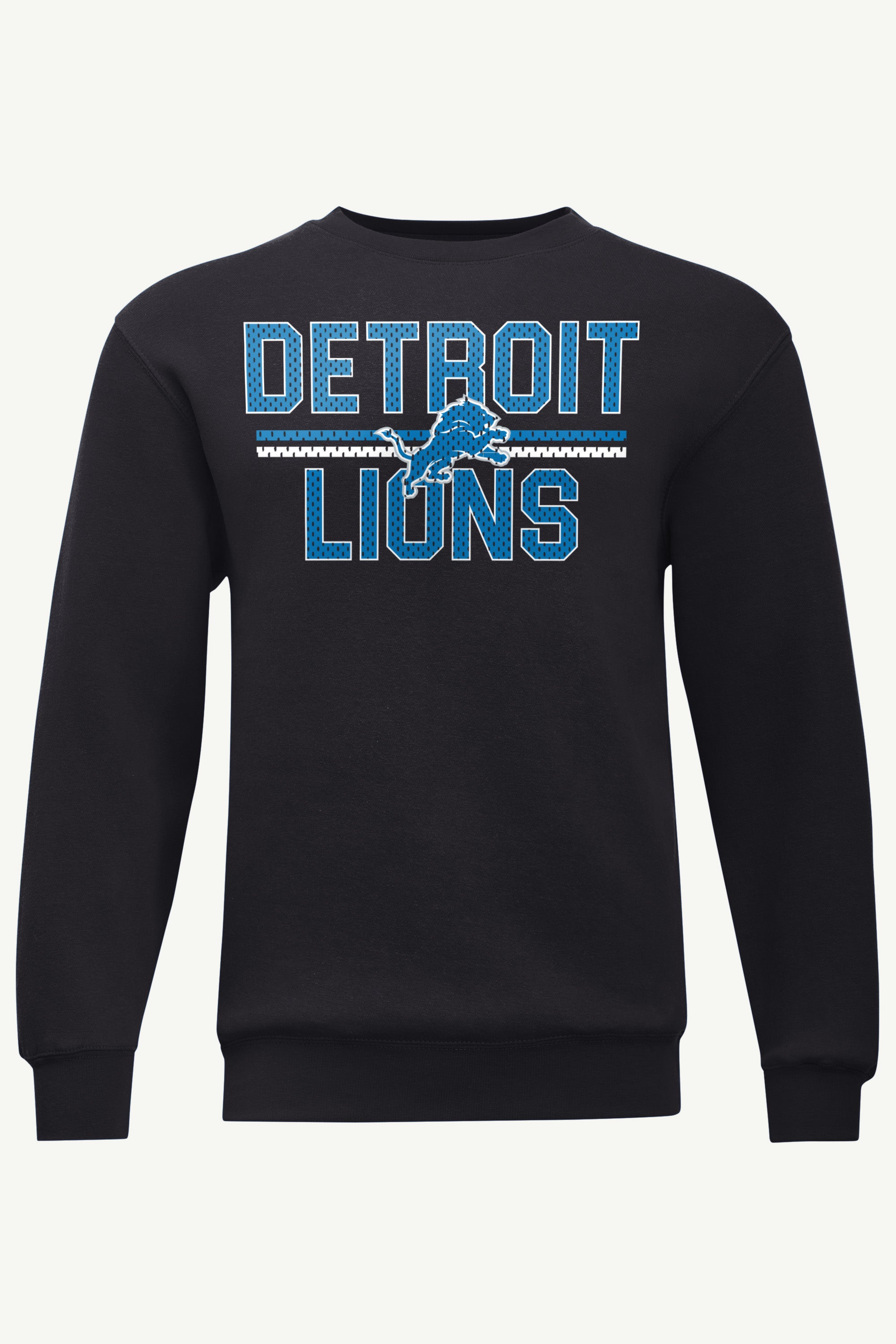 MENS DETROIT LIONS MESH LOOK SWEATSHIRT View 1 MENS DETROIT LIONS MESH LOOK SWEATSHIRT View 1