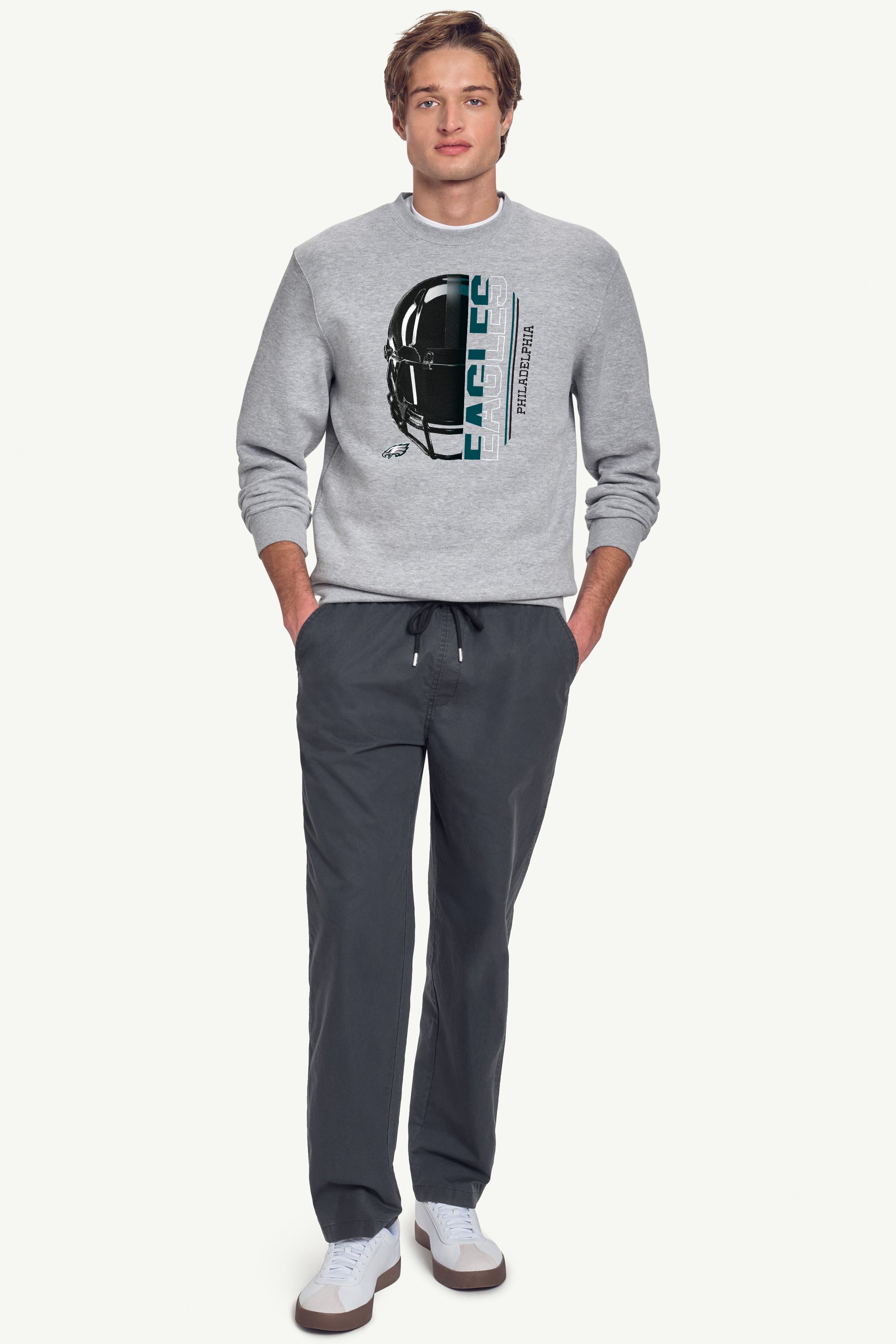 MENS PHILADELPHIA EAGLES HALF HELMET SWEATSHIRT View 2 | Philadelphia Eagles MENS PHILADELPHIA EAGLES HALF HELMET SWEATSHIRT View 2 | Philadelphia Eagles