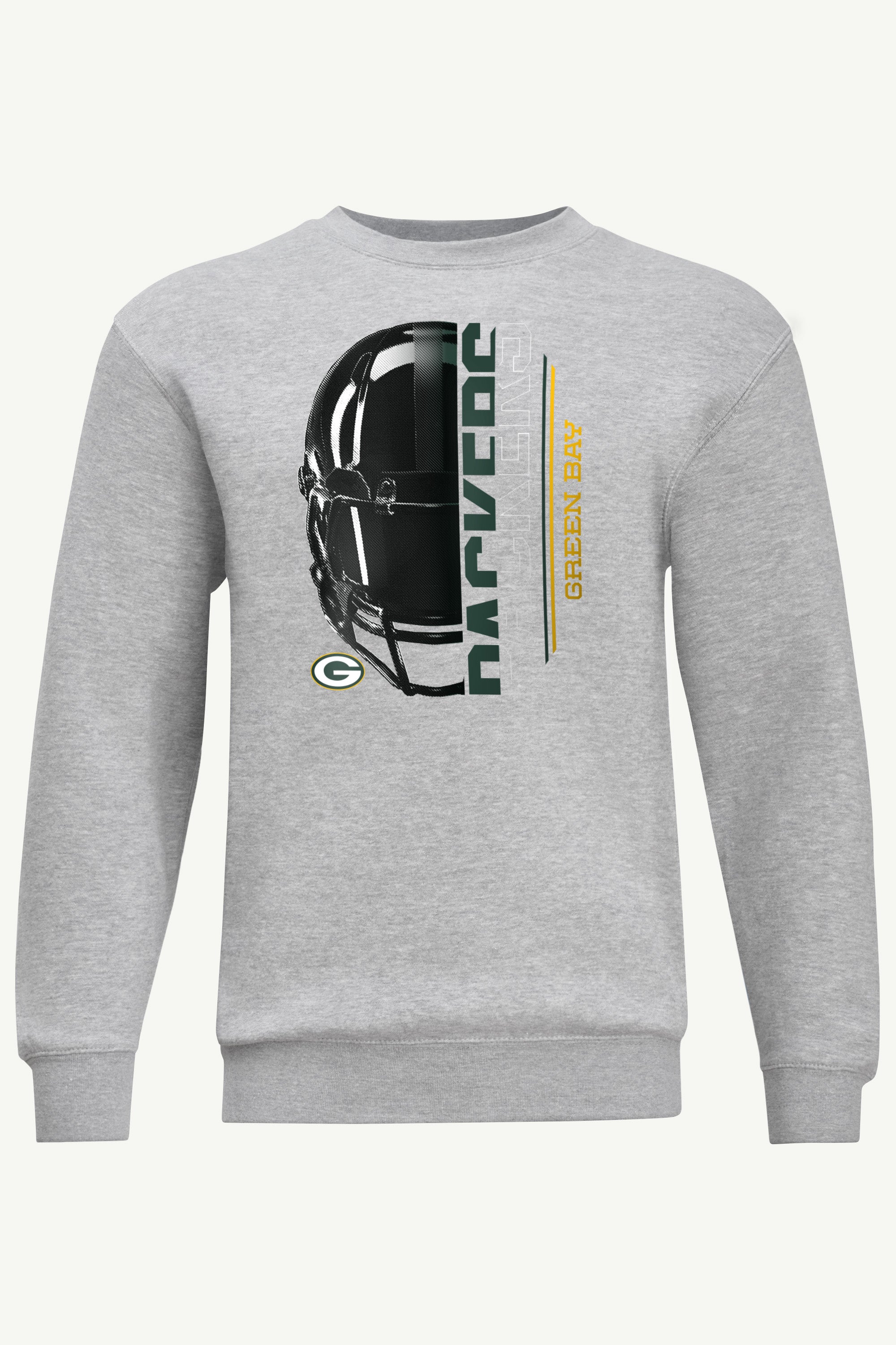 MENS GREEN BAY PACKERS HALF HELMET SWEATSHIRT View 1 MENS GREEN BAY PACKERS HALF HELMET SWEATSHIRT View 1