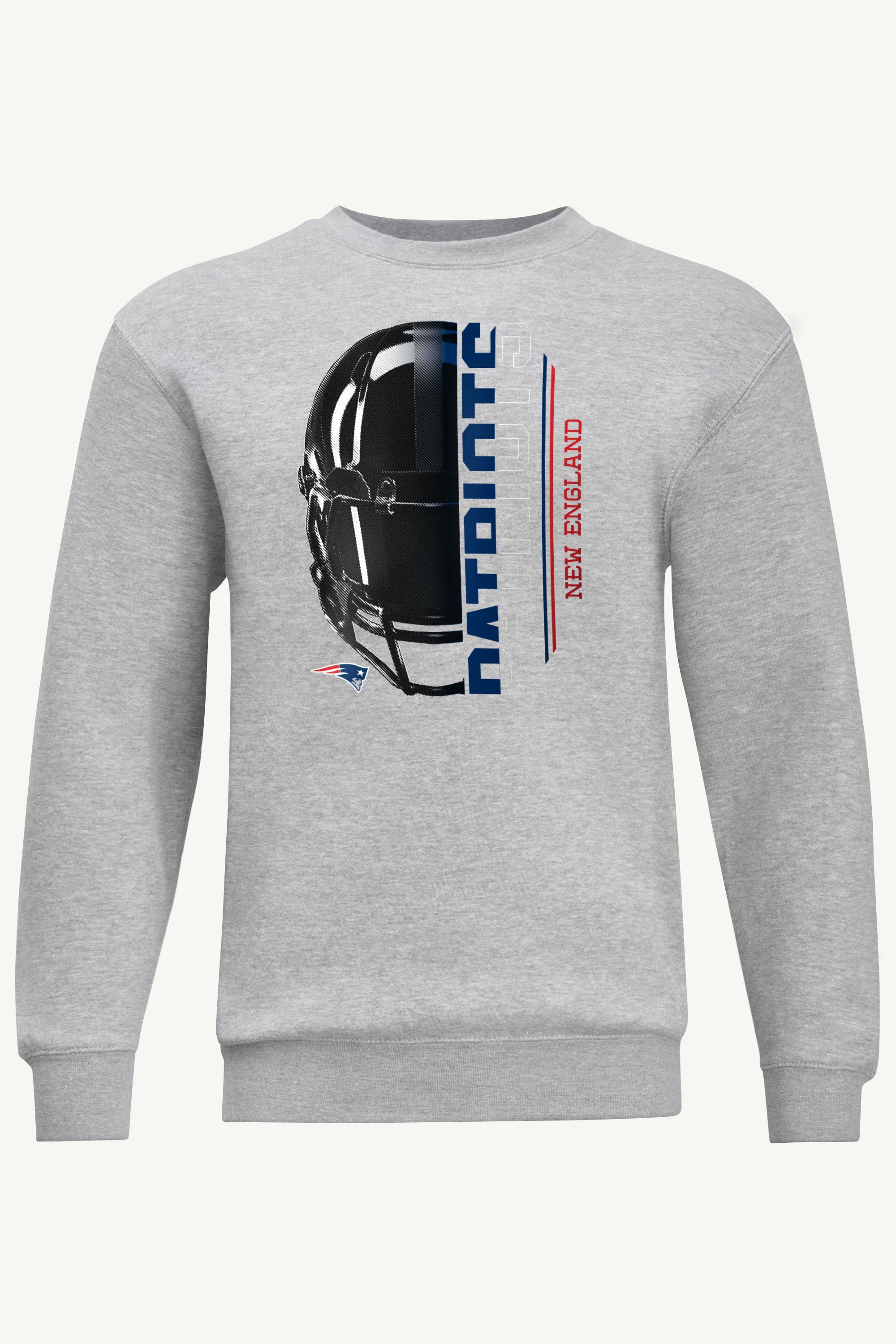 MENS NEW ENGLAND PATRIOTS HALF HELMET SWEATSHIRT View 1 | DTG MENS NEW ENGLAND PATRIOTS HALF HELMET SWEATSHIRT View 1 | DTG