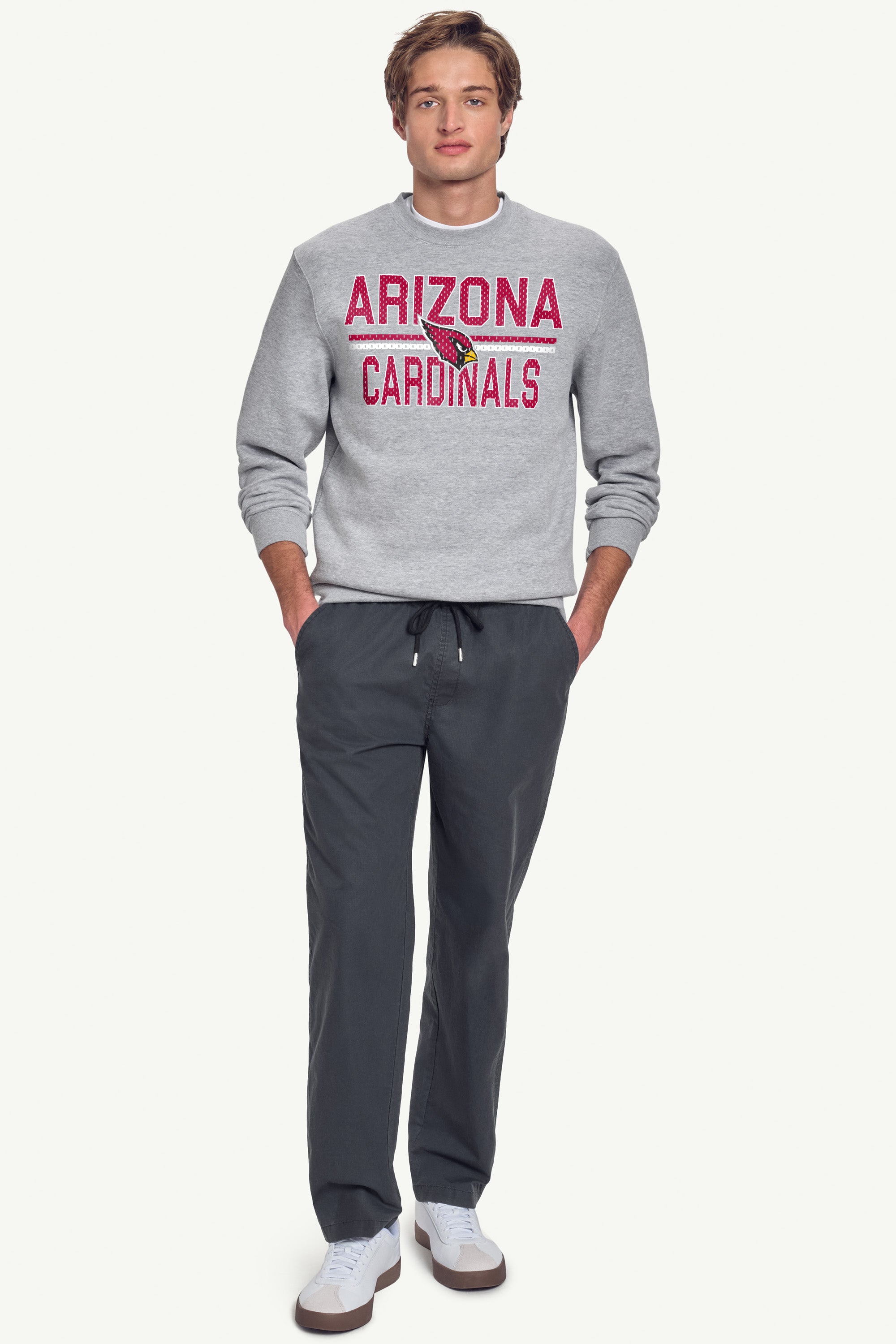 MENS ARIZONA CARDINALS MESH LOOK SWEATSHIRT View 3 MENS ARIZONA CARDINALS MESH LOOK SWEATSHIRT View 3