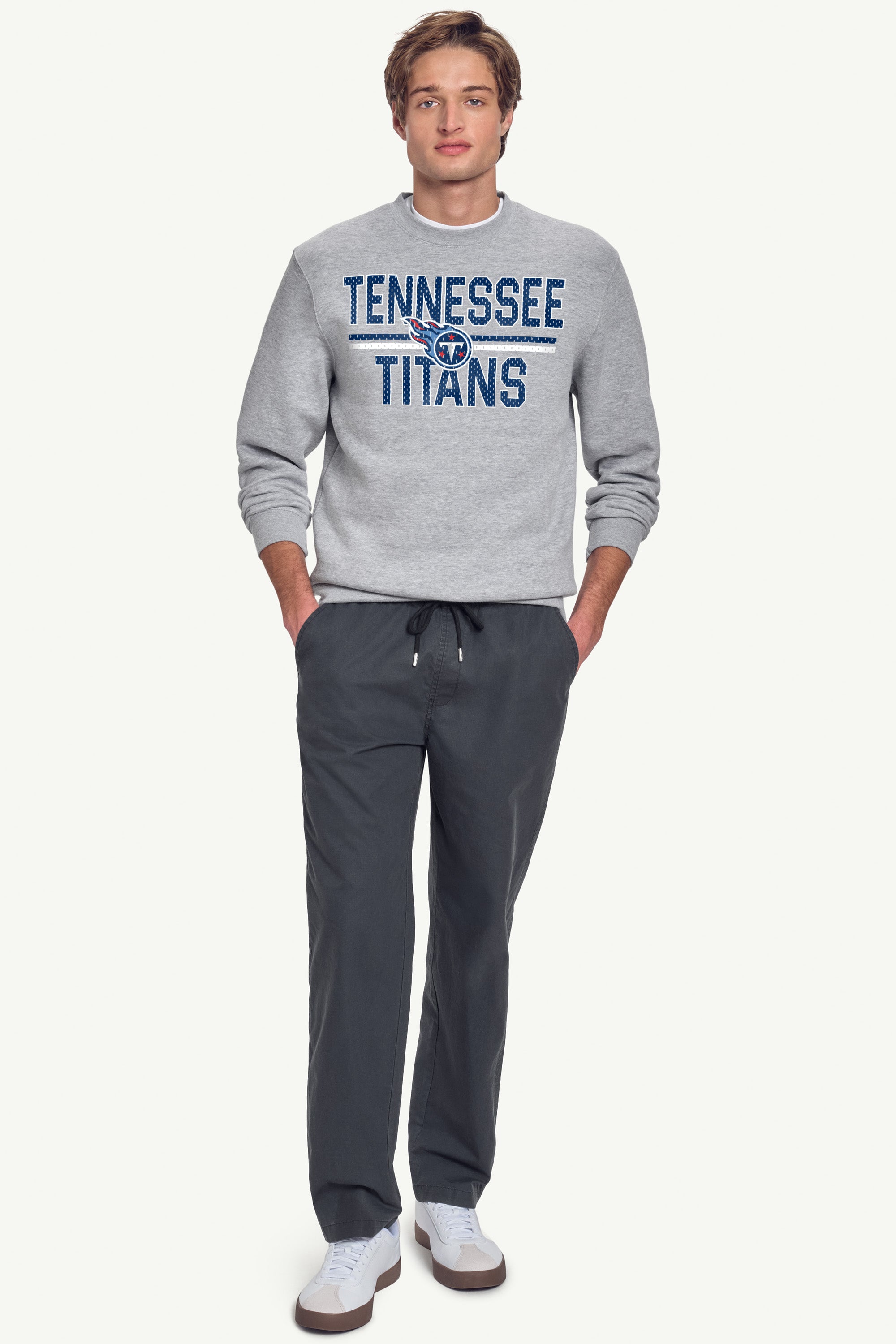 MENS TENNESSEE TITANS MESH LOOK SWEATSHIRT View 3 MENS TENNESSEE TITANS MESH LOOK SWEATSHIRT View 3
