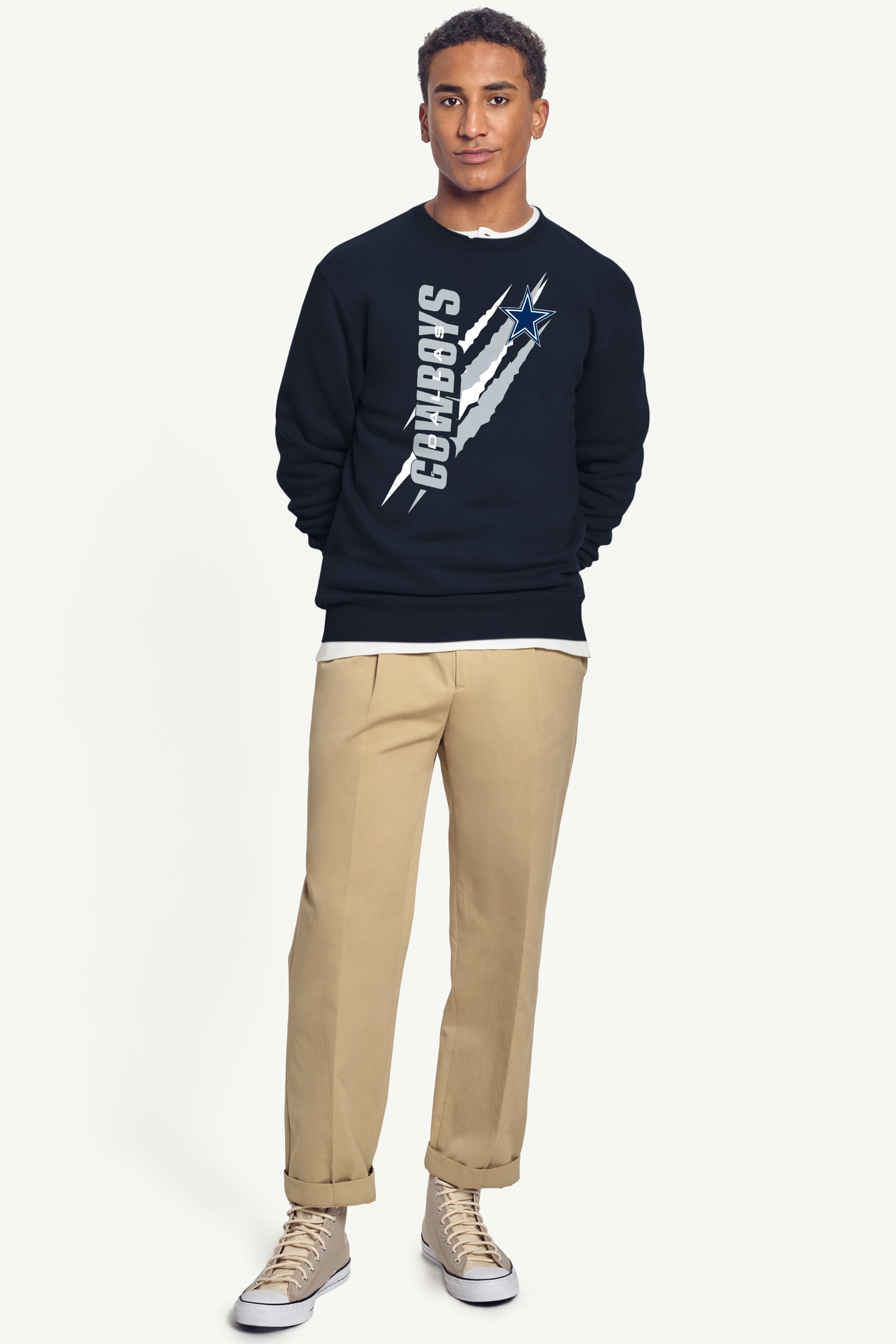 MENS DALLAS COWBOYS COLOR SCRATCH SWEATSHIRT View 3 MENS DALLAS COWBOYS COLOR SCRATCH SWEATSHIRT View 3