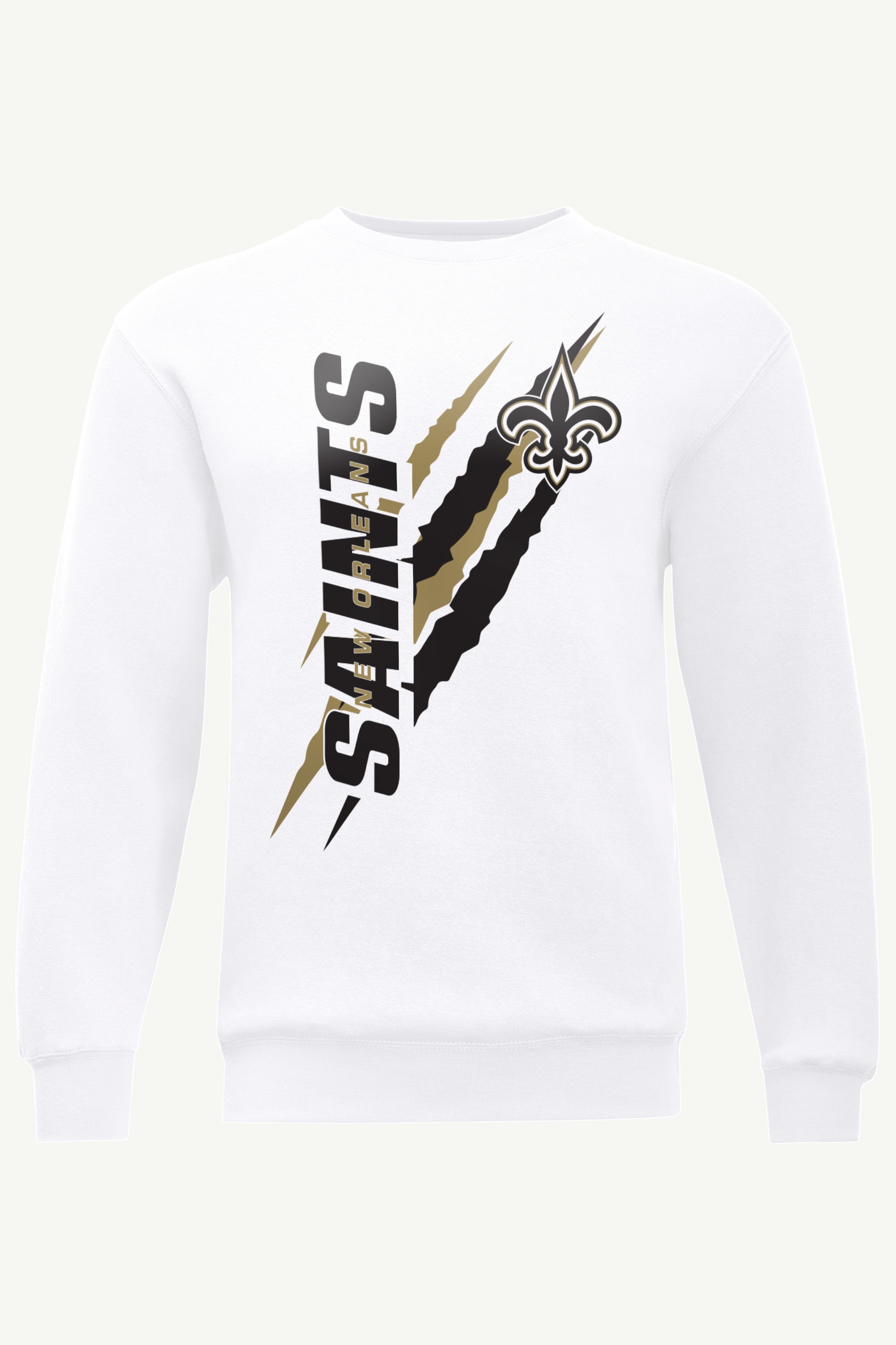 MENS NEW ORLEANS SAINTS COLOR SCRATCH SWEATSHIRT View 1 MENS NEW ORLEANS SAINTS COLOR SCRATCH SWEATSHIRT View 1