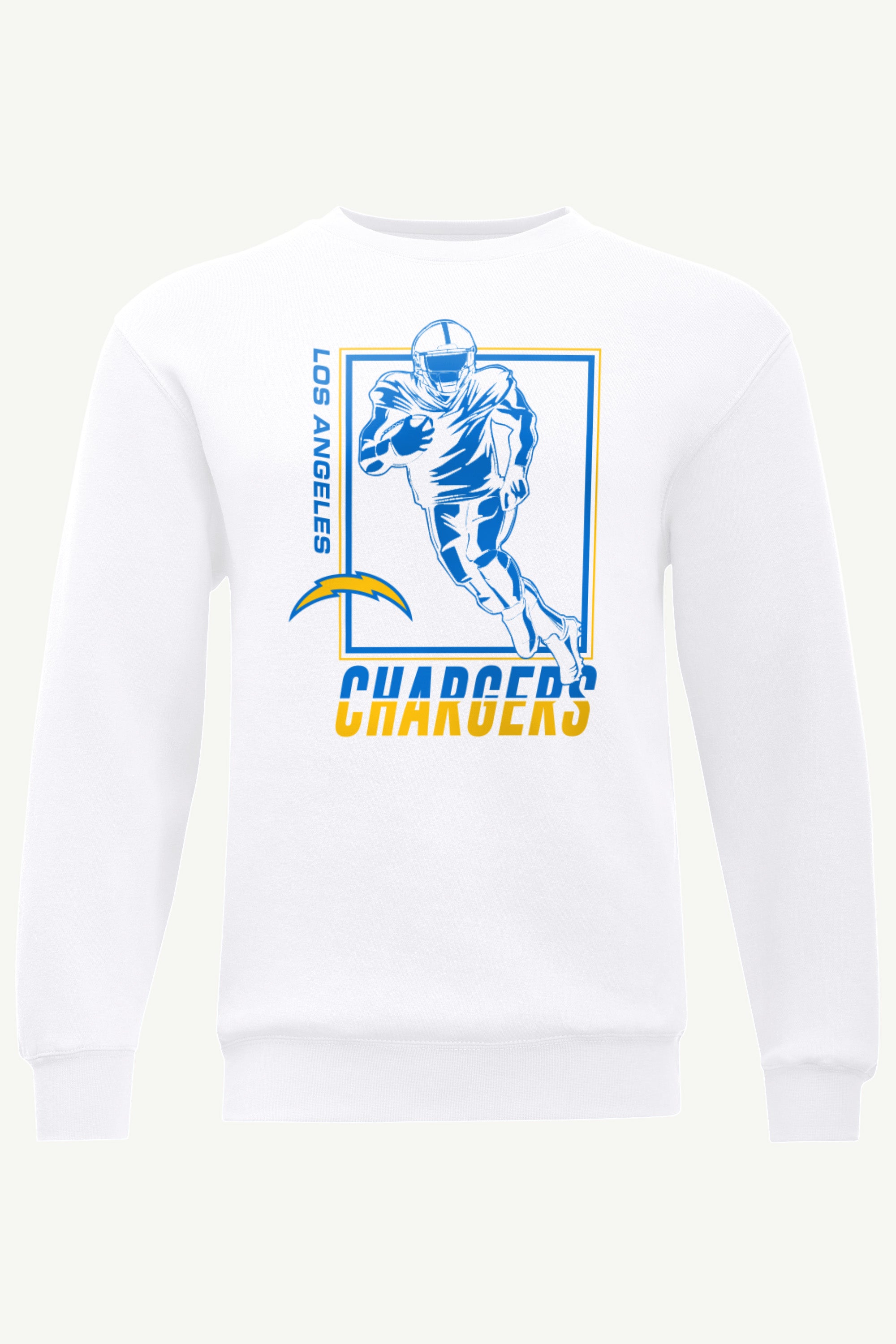 MENS LOS ANGELES CHARGERS PLAYER GRID SWEATSHIRT View 1 MENS LOS ANGELES CHARGERS PLAYER GRID SWEATSHIRT View 1