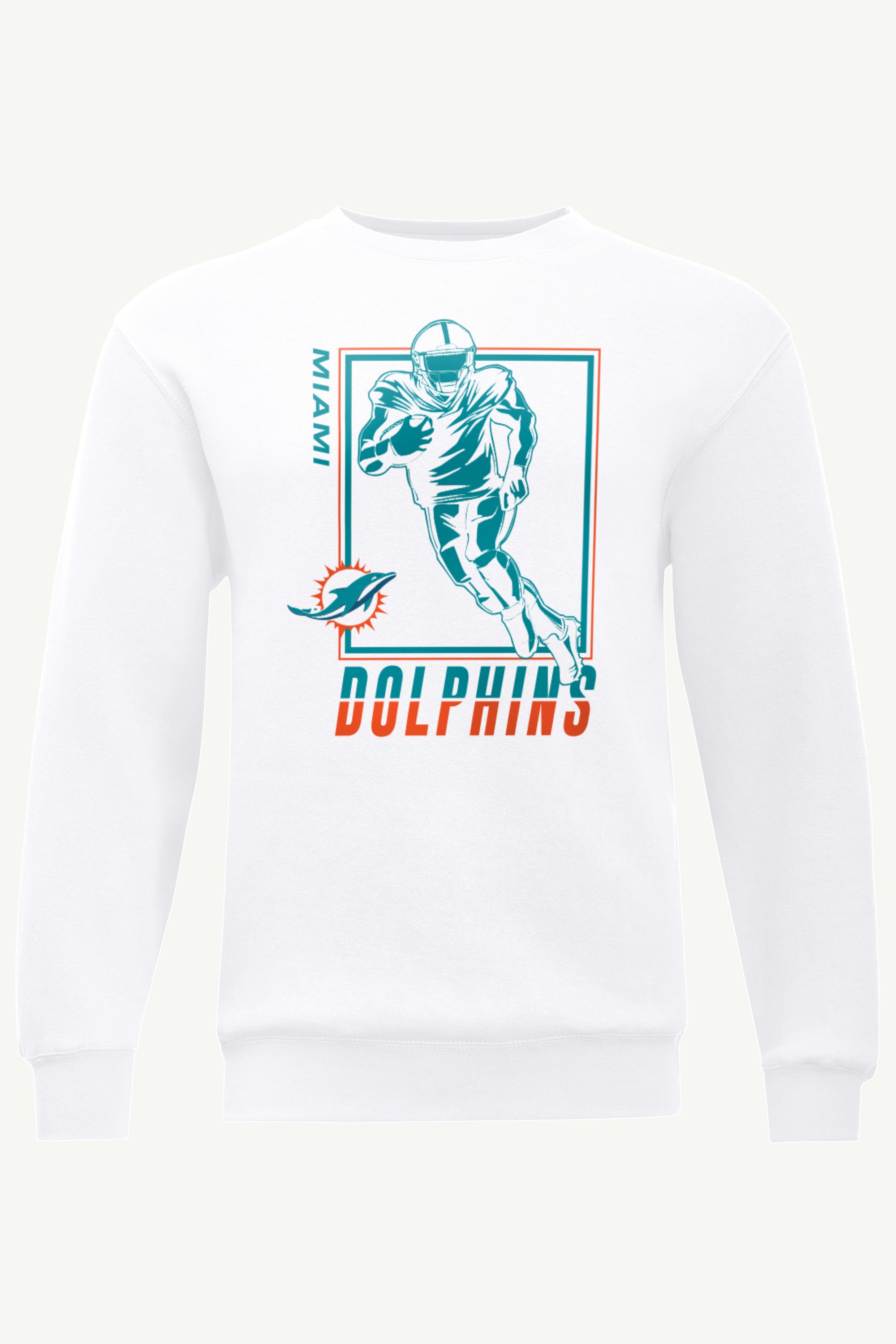 MENS MIAMI DOLPHINS PLAYER GRID SWEATSHIRT View 1 | Miami Dolphins MENS MIAMI DOLPHINS PLAYER GRID SWEATSHIRT View 1 | Miami Dolphins
