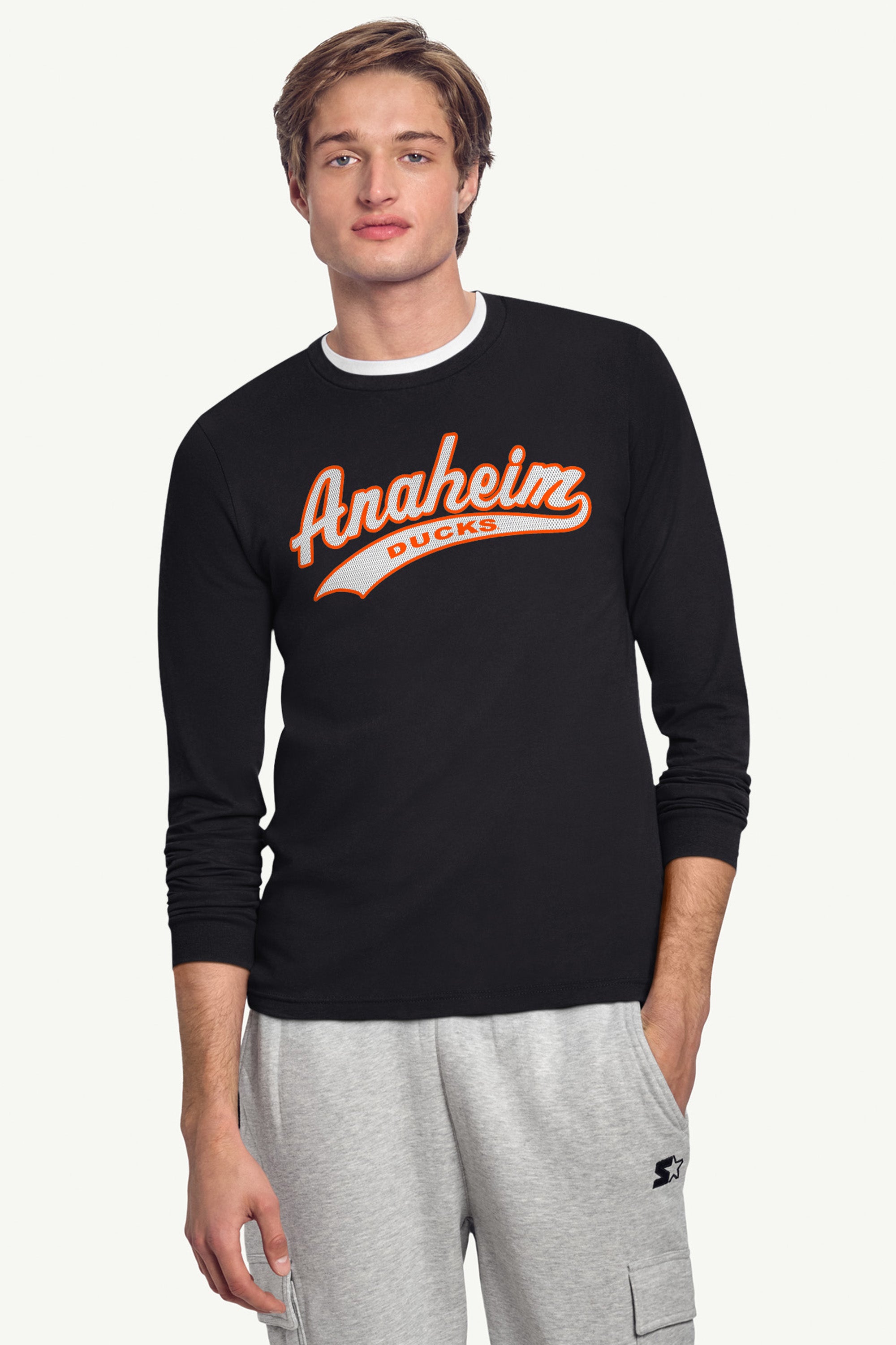 MENS MIGHTY DUCKS TAILSWEEP LONG SLEEVE T SHIRT View 5 | Men's T-Shirts MENS MIGHTY DUCKS TAILSWEEP LONG SLEEVE T SHIRT View 5 | Men's T-Shirts