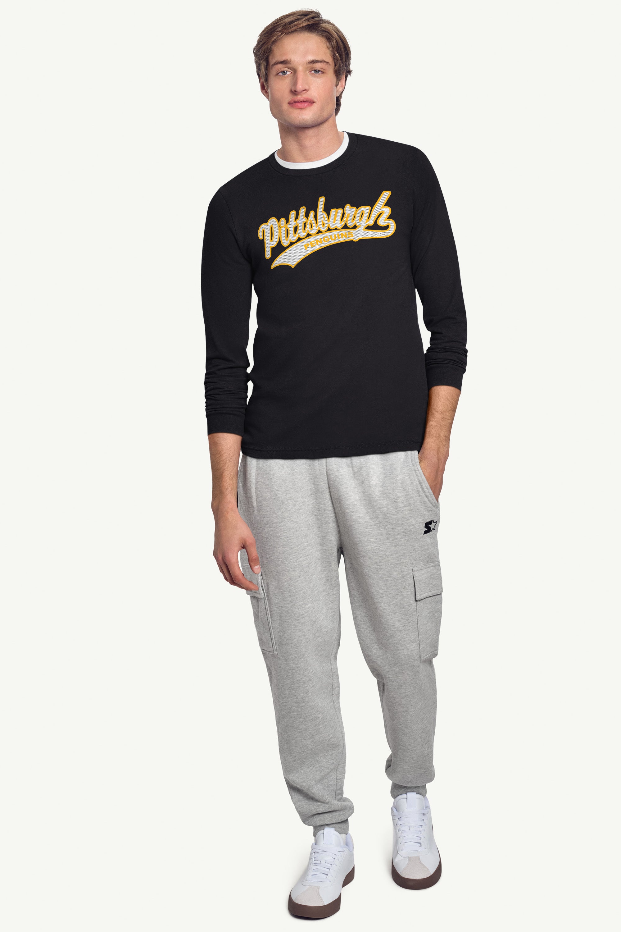 MENS PITTSBURGH PENGUINS TAILSWEEP LONG SLEEVE T SHIRT View 3 | Pittsburgh Penguins MENS PITTSBURGH PENGUINS TAILSWEEP LONG SLEEVE T SHIRT View 3 | Pittsburgh Penguins