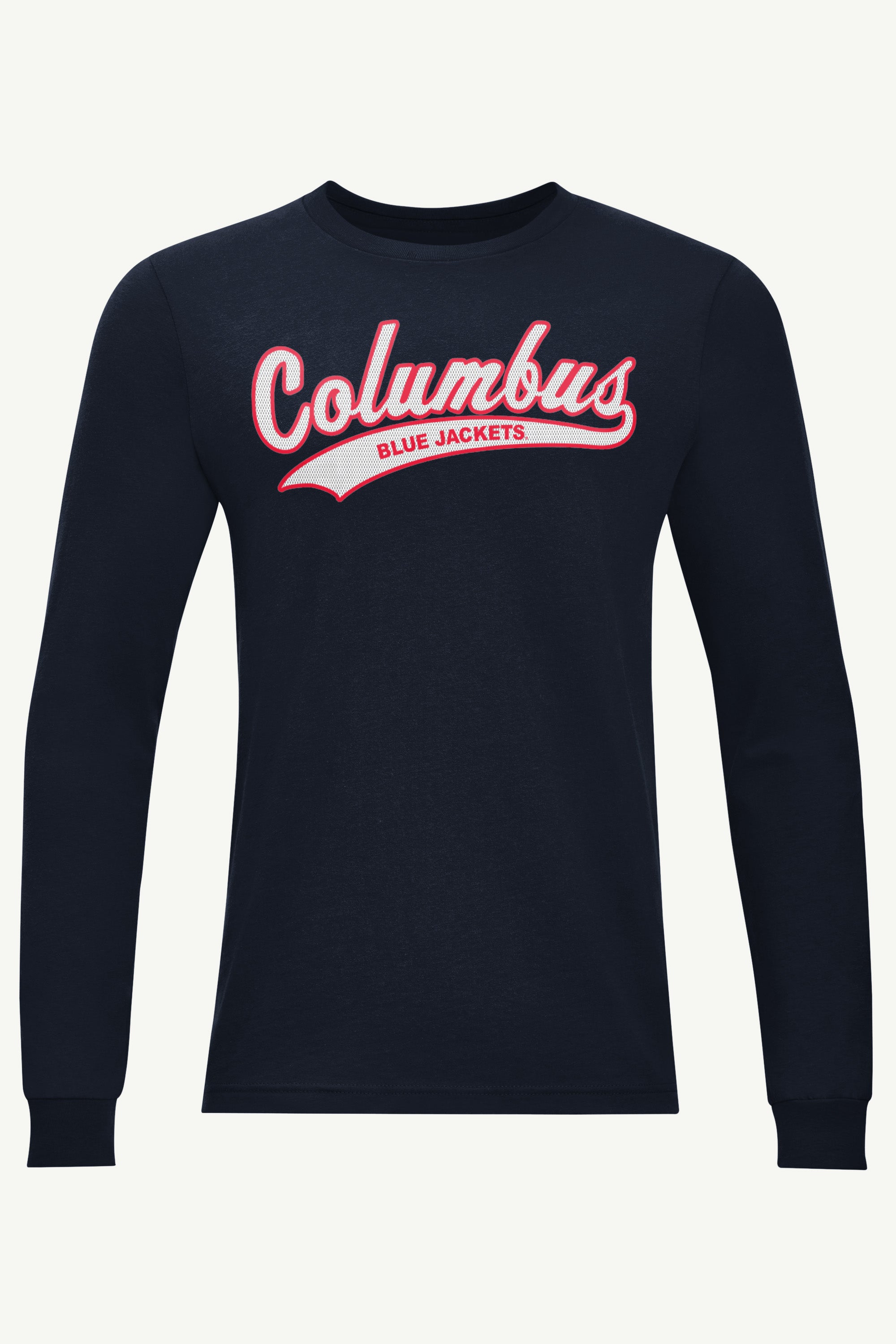 MENS COLUMBUS BLUE JACKETS TAILSWEEP LONG SLEEVE T SHIRT View 1 | Columbus Blue Jackets MENS COLUMBUS BLUE JACKETS TAILSWEEP LONG SLEEVE T SHIRT View 1 | Columbus Blue Jackets