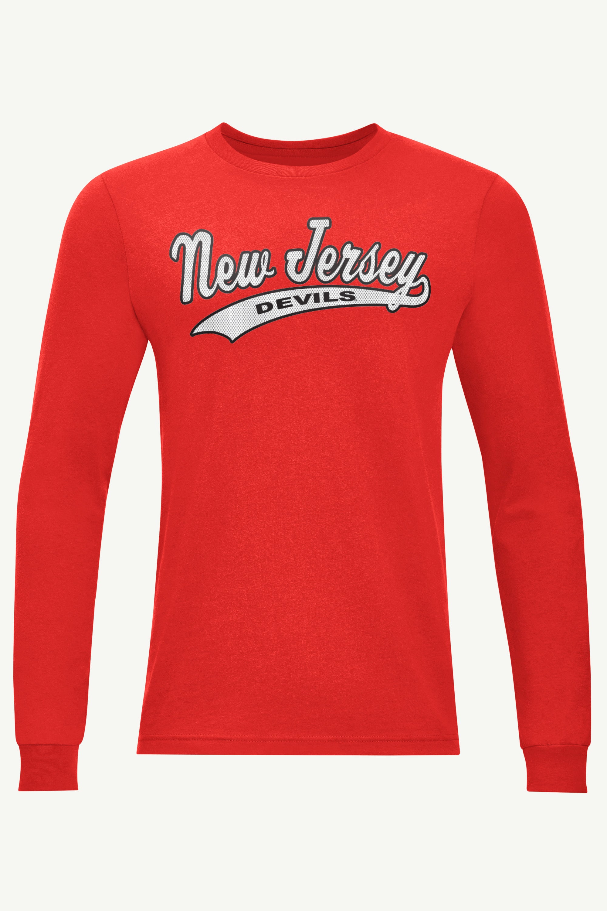 MENS NEW JERSEY DEVILS TAILSWEEP LONG SLEEVE T SHIRT View 1 | New Jersey Devils MENS NEW JERSEY DEVILS TAILSWEEP LONG SLEEVE T SHIRT View 1 | New Jersey Devils