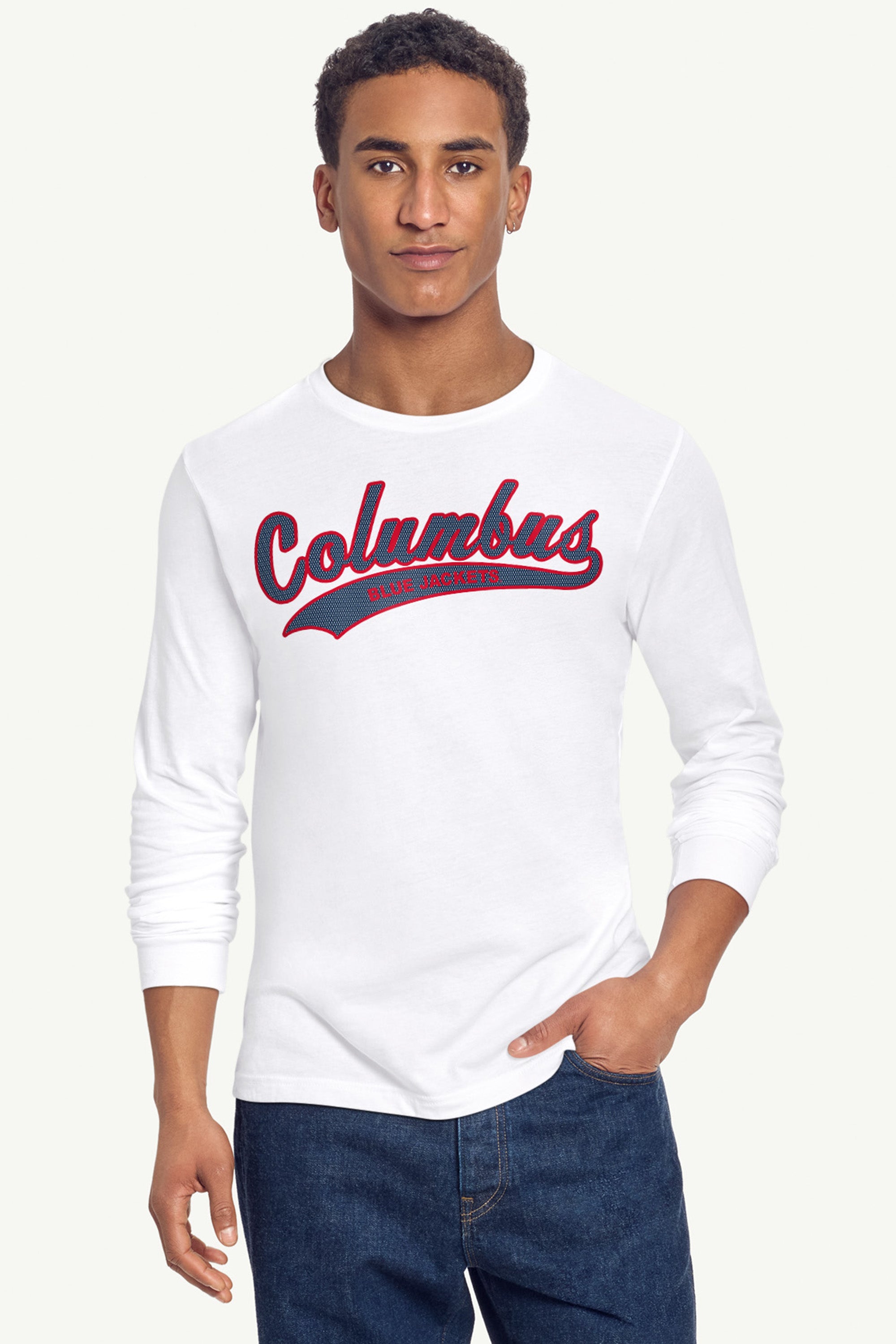 MENS COLUMBUS BLUE JACKETS TAILSWEEP LONG SLEEVE T SHIRT View 6 | Columbus Blue Jackets MENS COLUMBUS BLUE JACKETS TAILSWEEP LONG SLEEVE T SHIRT View 6 | Columbus Blue Jackets
