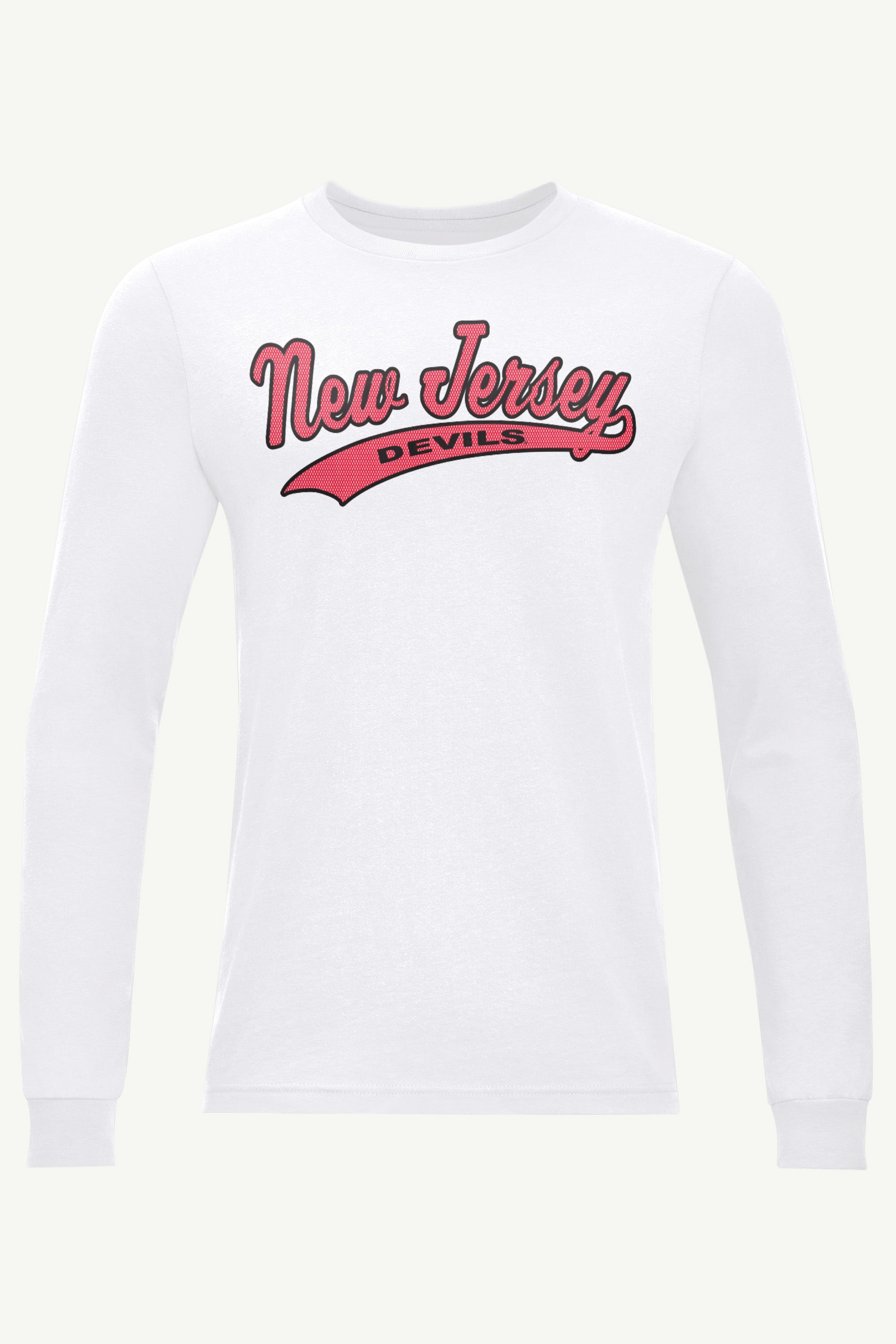 MENS NEW JERSEY DEVILS TAILSWEEP LONG SLEEVE T SHIRT View 1 | New Jersey Devils MENS NEW JERSEY DEVILS TAILSWEEP LONG SLEEVE T SHIRT View 1 | New Jersey Devils