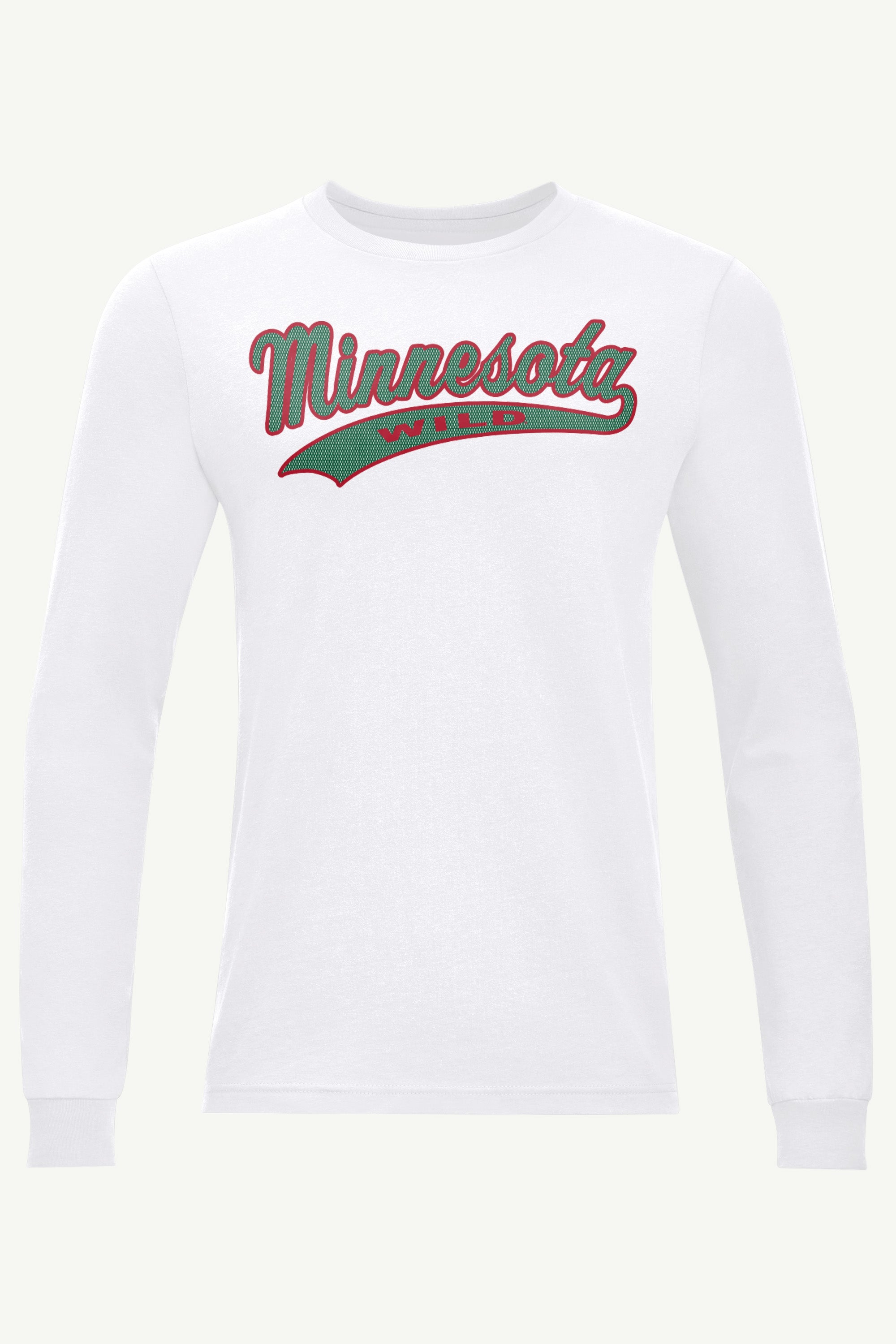 MENS MINNESOTA WILD TAILSWEEP LONG SLEEVE T SHIRT View 1 | Minnesota Wild MENS MINNESOTA WILD TAILSWEEP LONG SLEEVE T SHIRT View 1 | Minnesota Wild