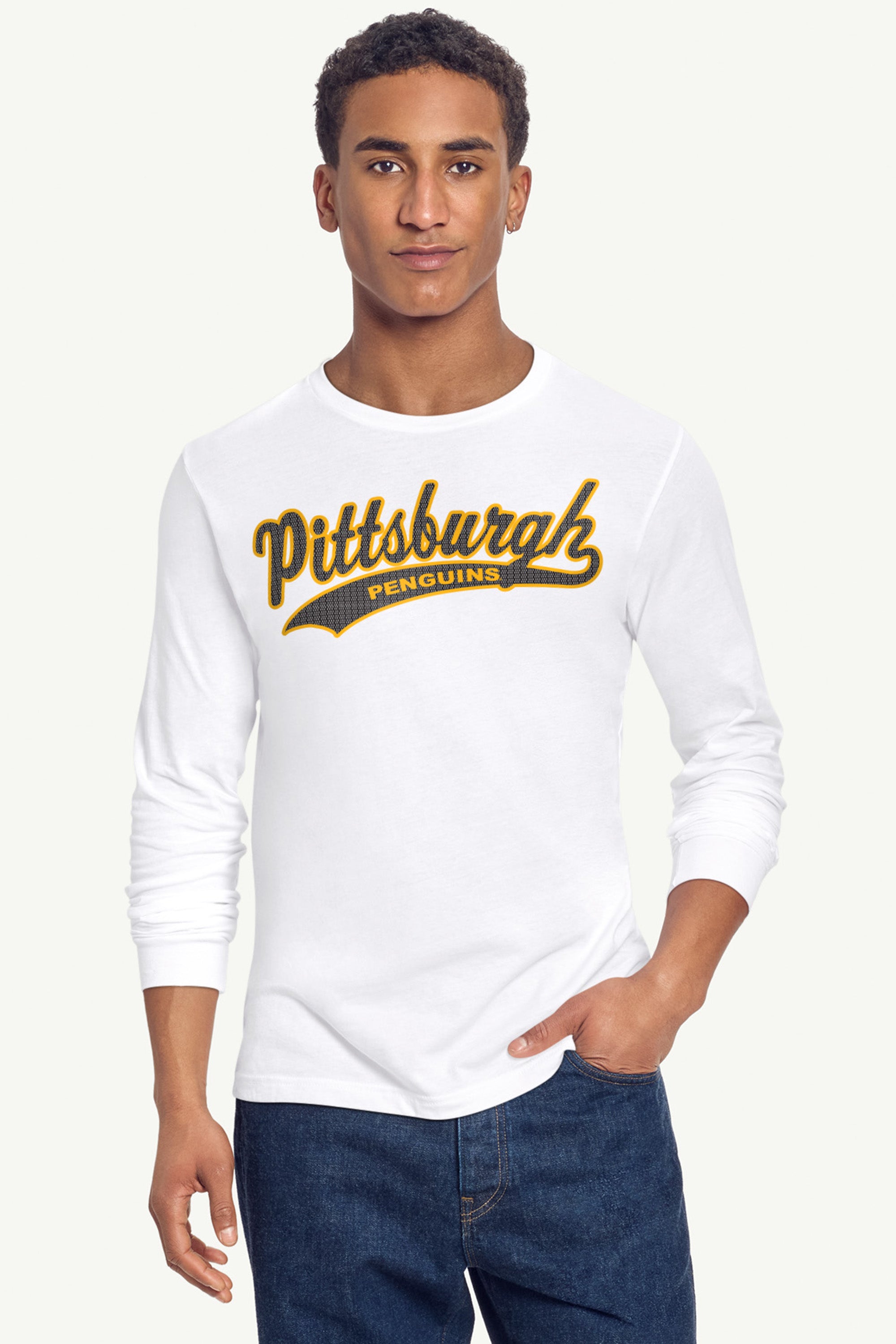 MENS PITTSBURGH PENGUINS TAILSWEEP LONG SLEEVE T SHIRT View 5 | Pittsburgh Penguins MENS PITTSBURGH PENGUINS TAILSWEEP LONG SLEEVE T SHIRT View 5 | Pittsburgh Penguins