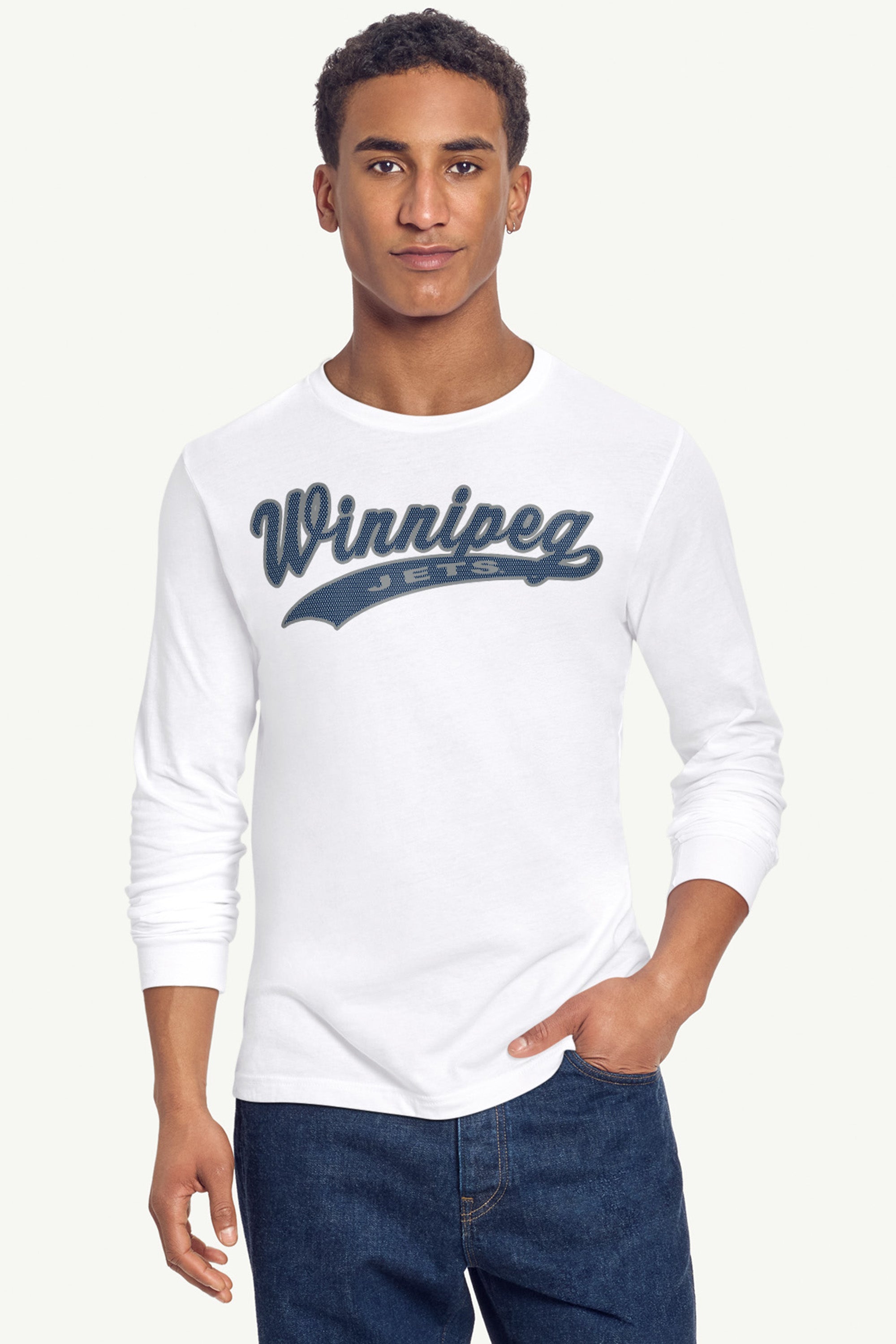 MENS WINNIPEG JETS TAILSWEEP LONG SLEEVE T SHIRT View 4 | Winnipeg Jets MENS WINNIPEG JETS TAILSWEEP LONG SLEEVE T SHIRT View 4 | Winnipeg Jets