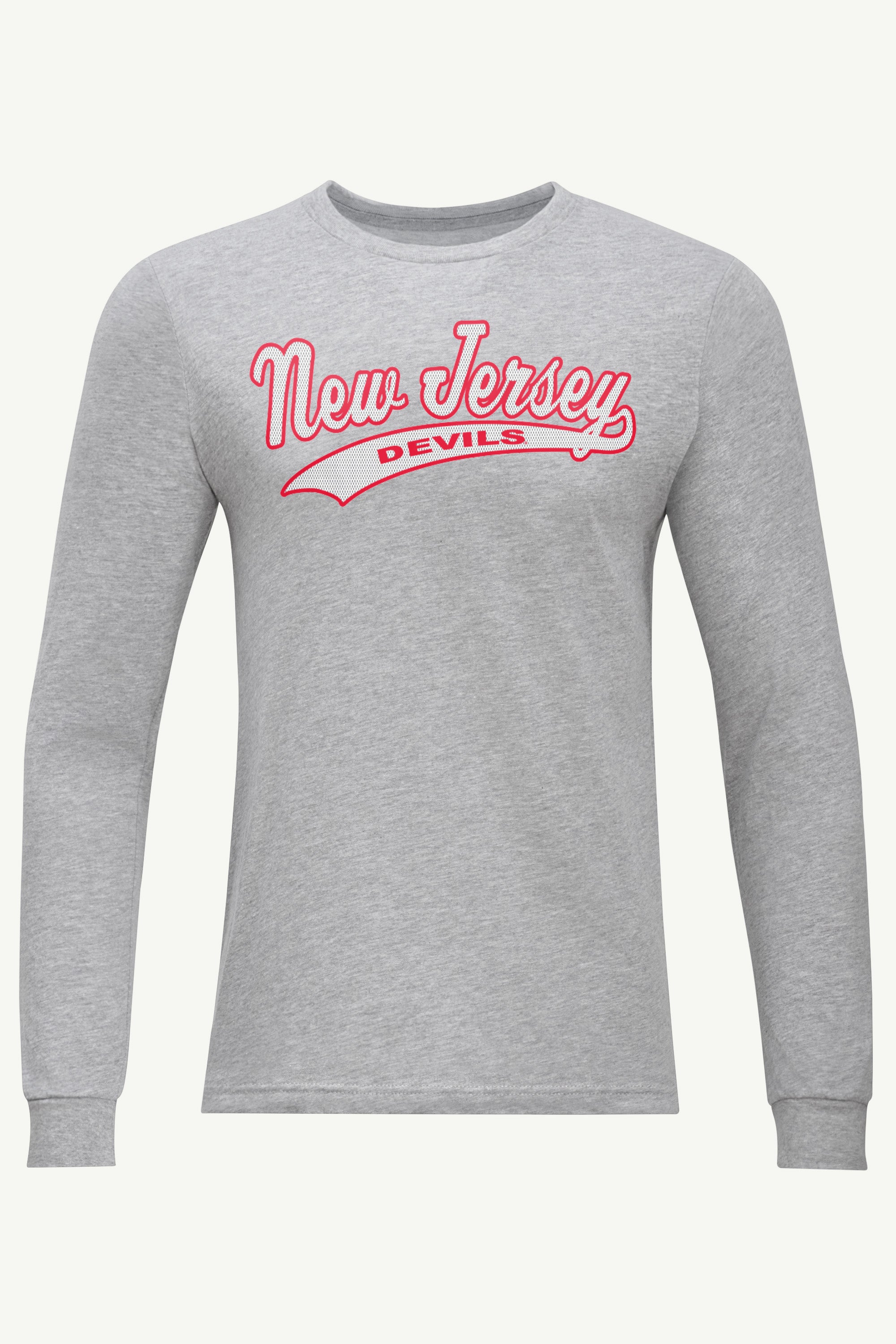 MENS NEW JERSEY DEVILS TAILSWEEP LONG SLEEVE T SHIRT View 1 | New Jersey Devils MENS NEW JERSEY DEVILS TAILSWEEP LONG SLEEVE T SHIRT View 1 | New Jersey Devils