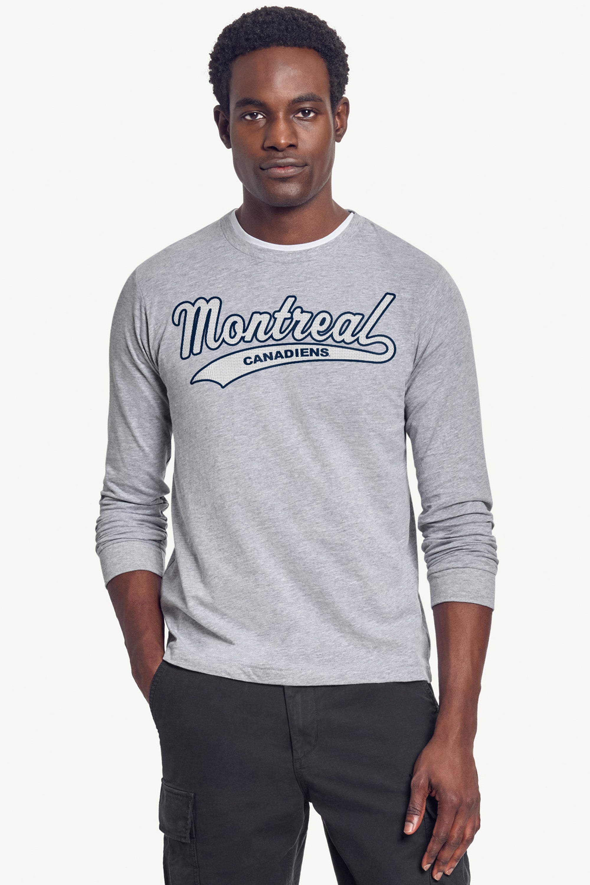 MENS MONTREAL CANADIENS TAILSWEEP LONG SLEEVE T SHIRT View 2 | Montreal Canadiens MENS MONTREAL CANADIENS TAILSWEEP LONG SLEEVE T SHIRT View 2 | Montreal Canadiens
