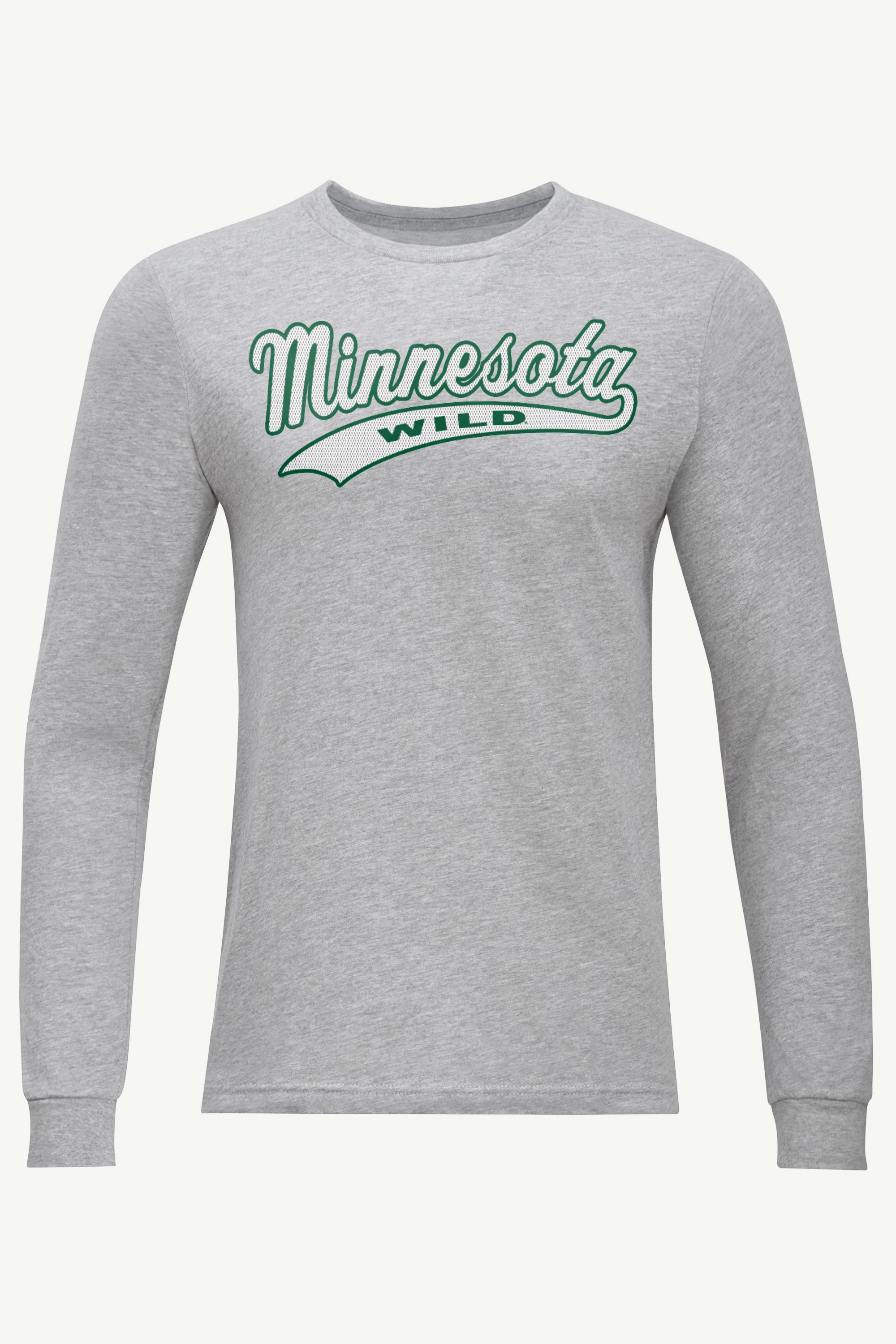 MENS MINNESOTA WILD TAILSWEEP LONG SLEEVE T SHIRT View 1 | Minnesota Wild MENS MINNESOTA WILD TAILSWEEP LONG SLEEVE T SHIRT View 1 | Minnesota Wild